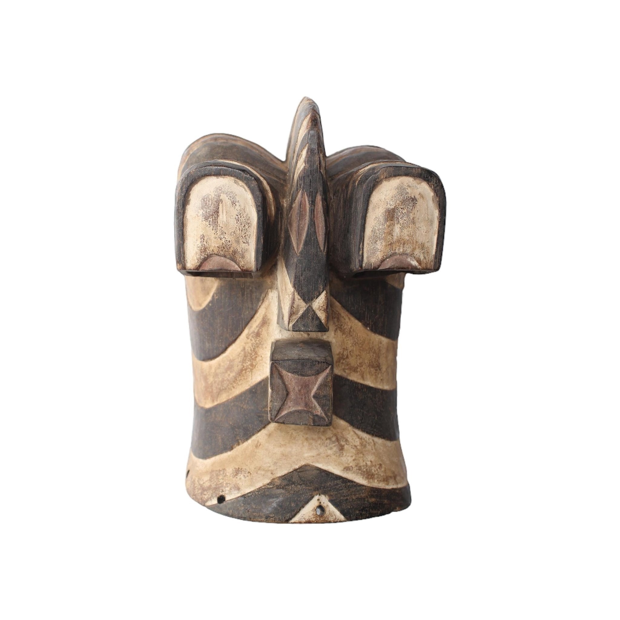 Basonge/Songye Tribe Mask ~11.8" Tall - African Angel Art