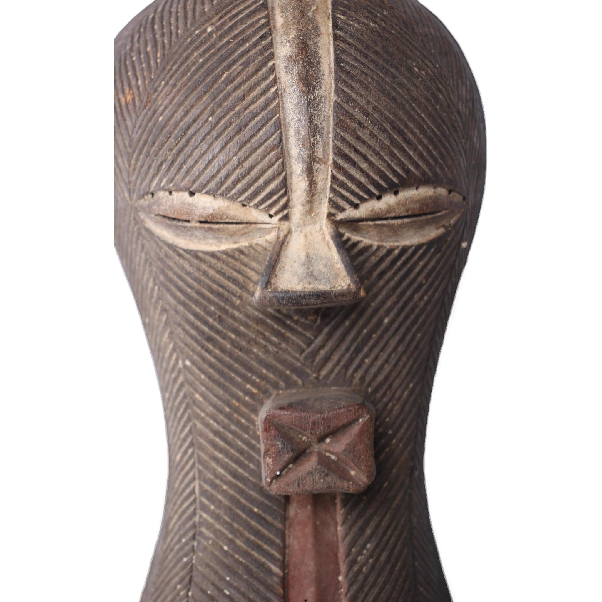 Basonge/Songye Tribe Mask ~13.0" Tall - African Angel Art