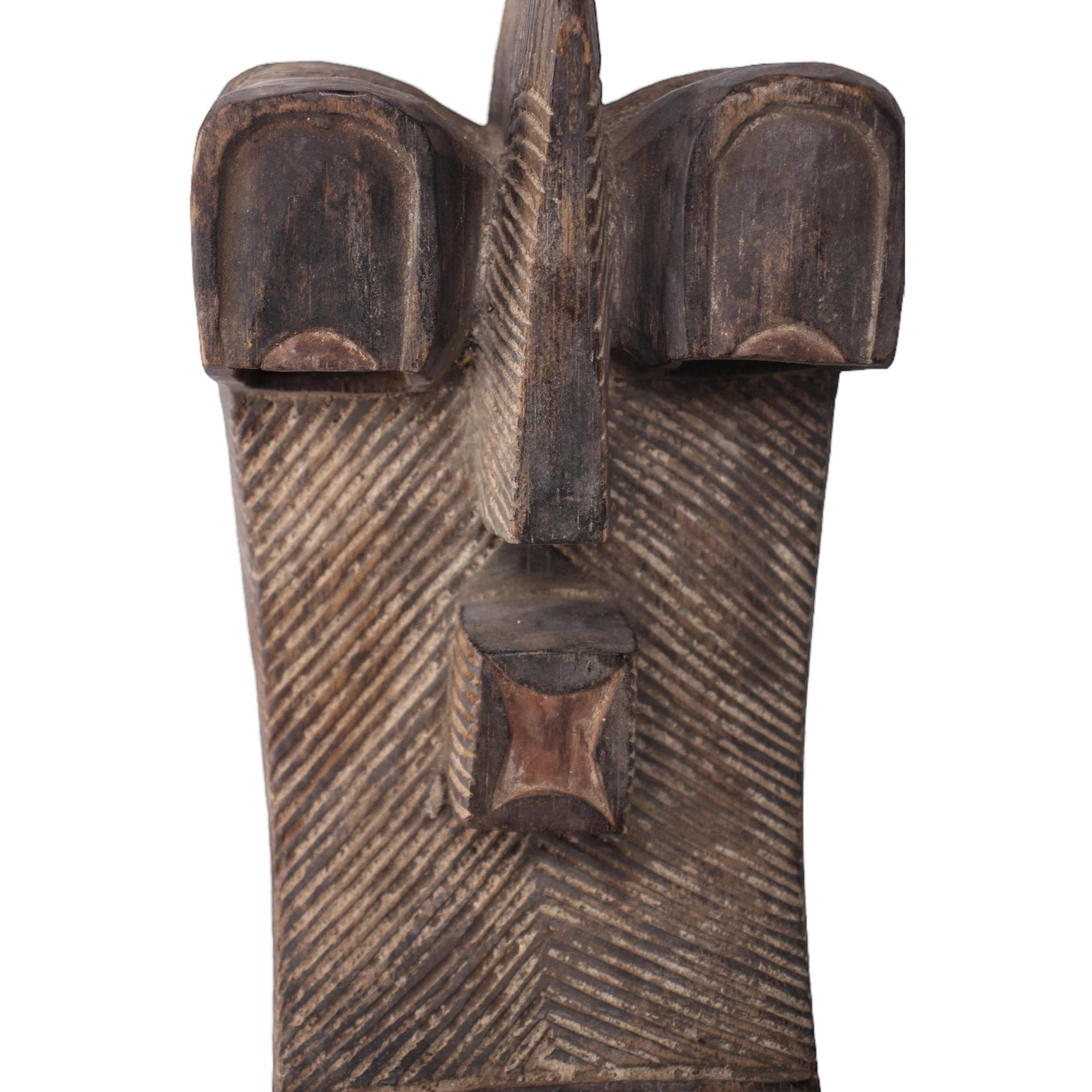 Basonge/Songye Tribe Mask ~13.4" Tall - African Angel Art