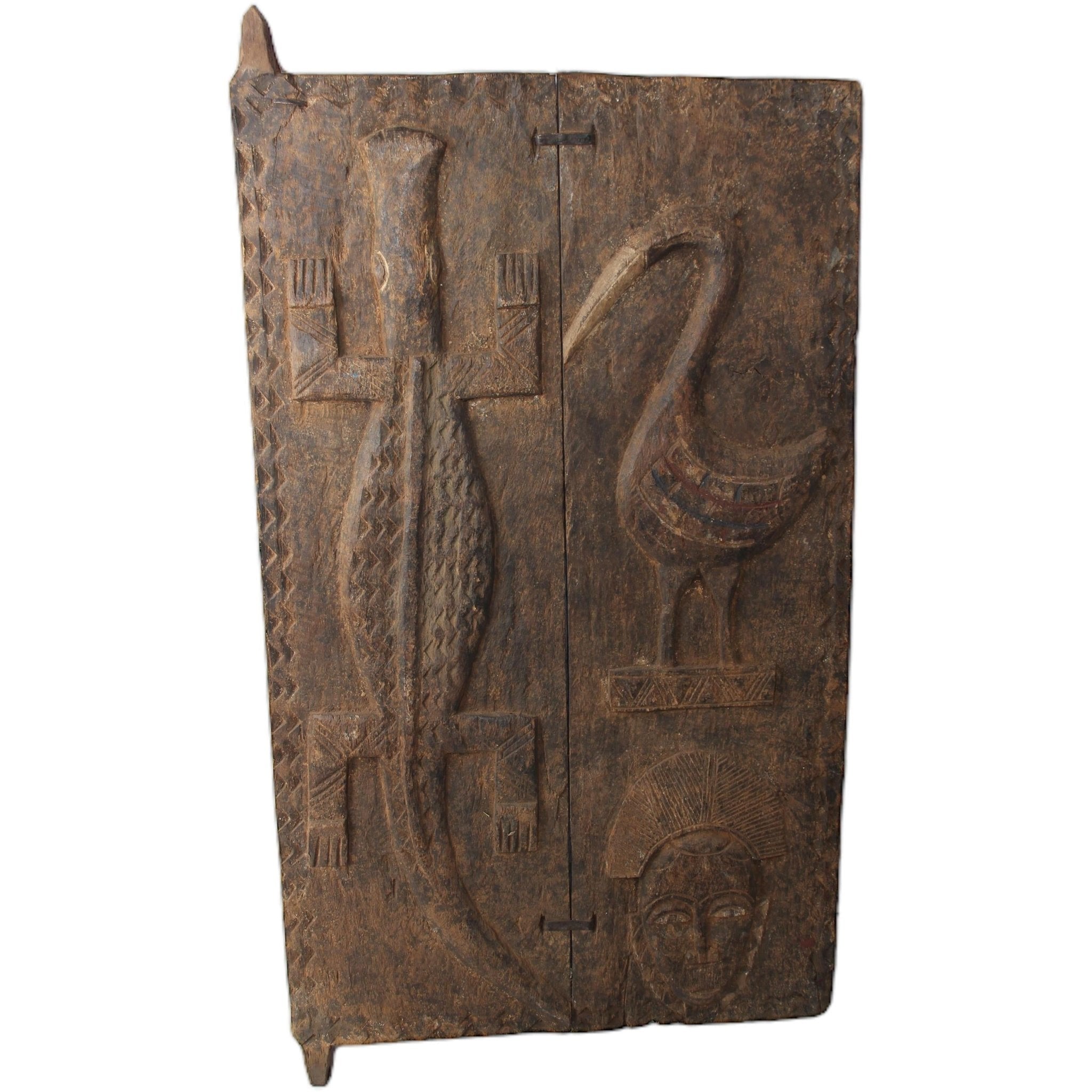 Baule Tribe Baule Doors ~43.3" Tall - African Angel Art
