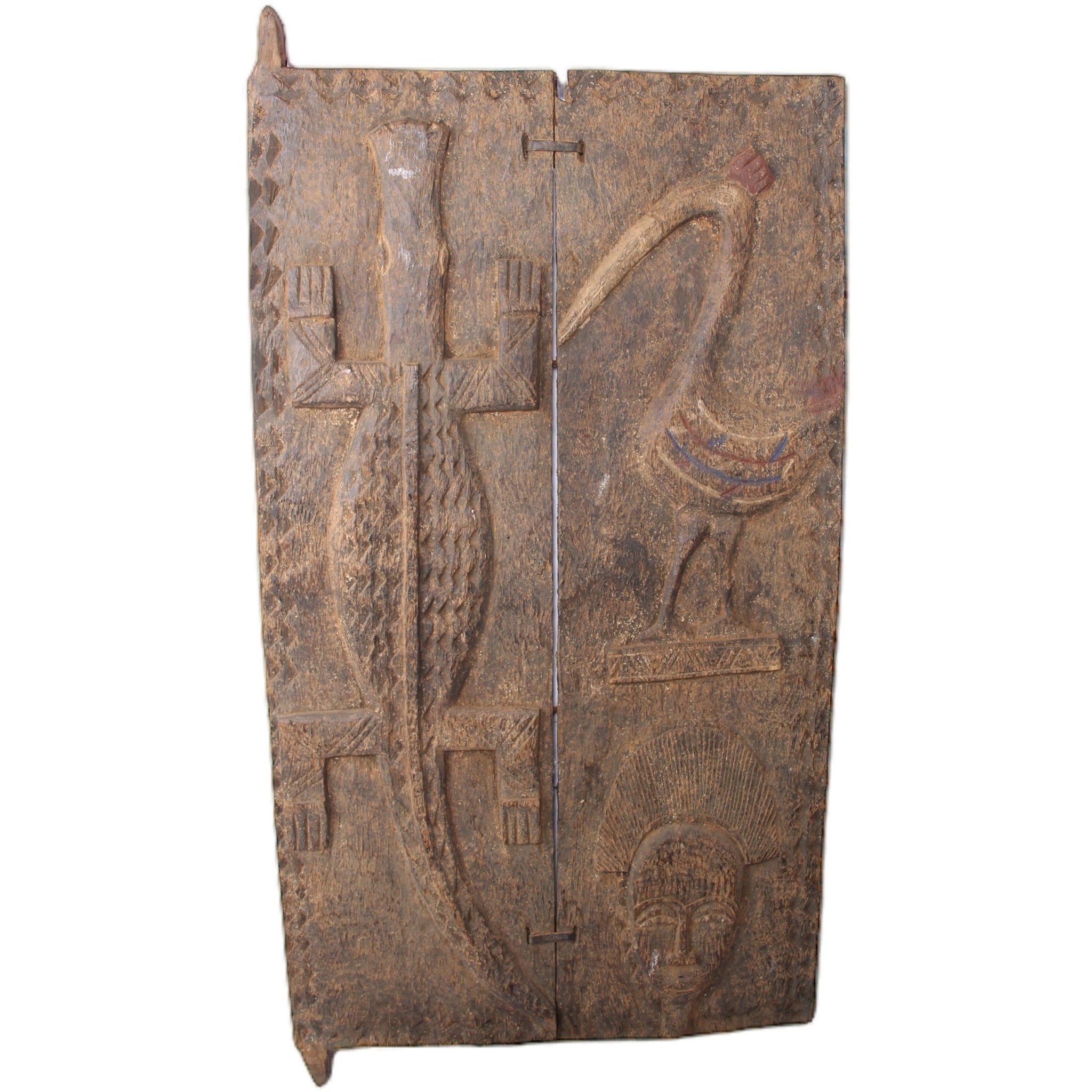 Baule Tribe Baule Doors ~43.7" Tall - African Angel Art - Baule Doors