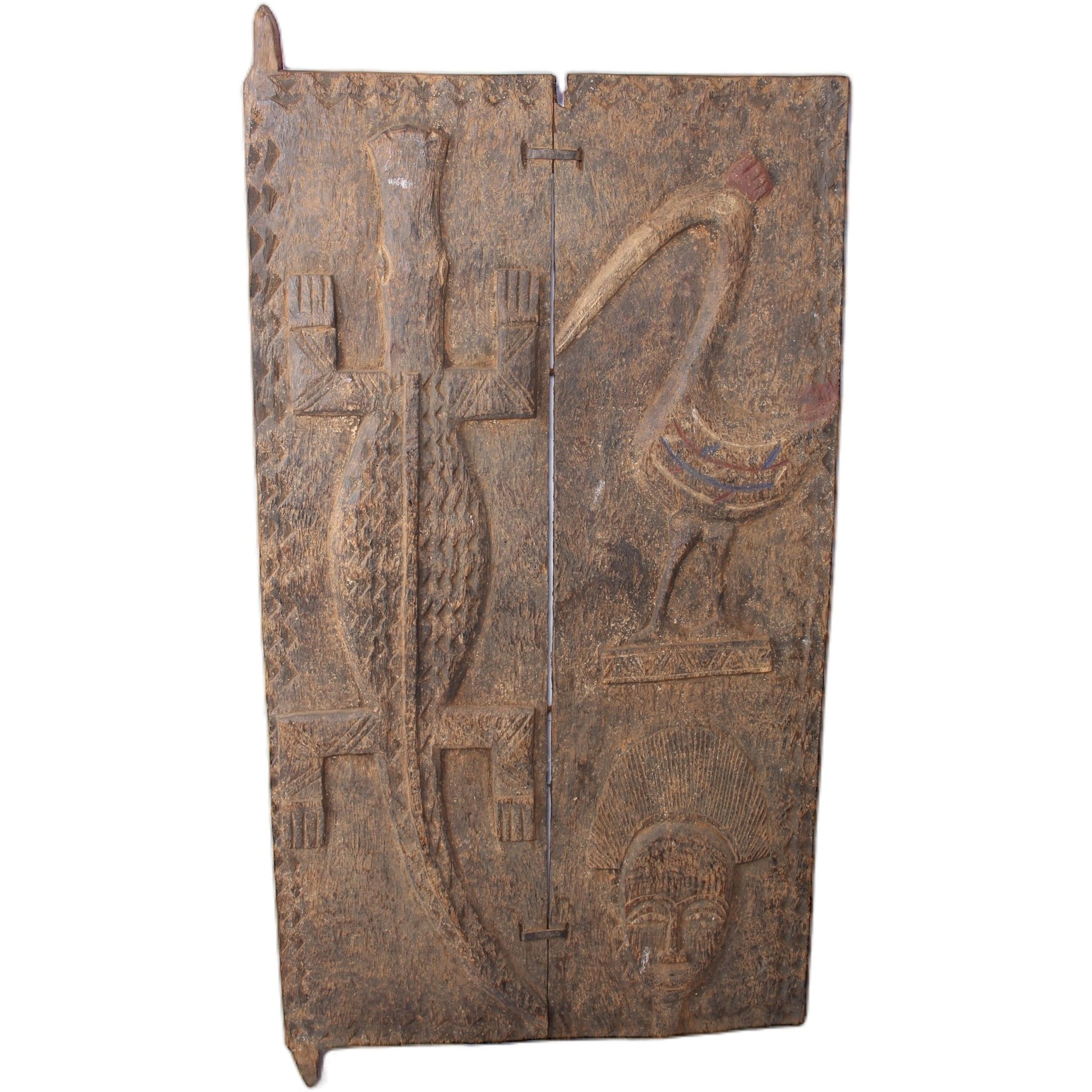 Baule Tribe Baule Doors ~43.7" Tall - African Angel Art