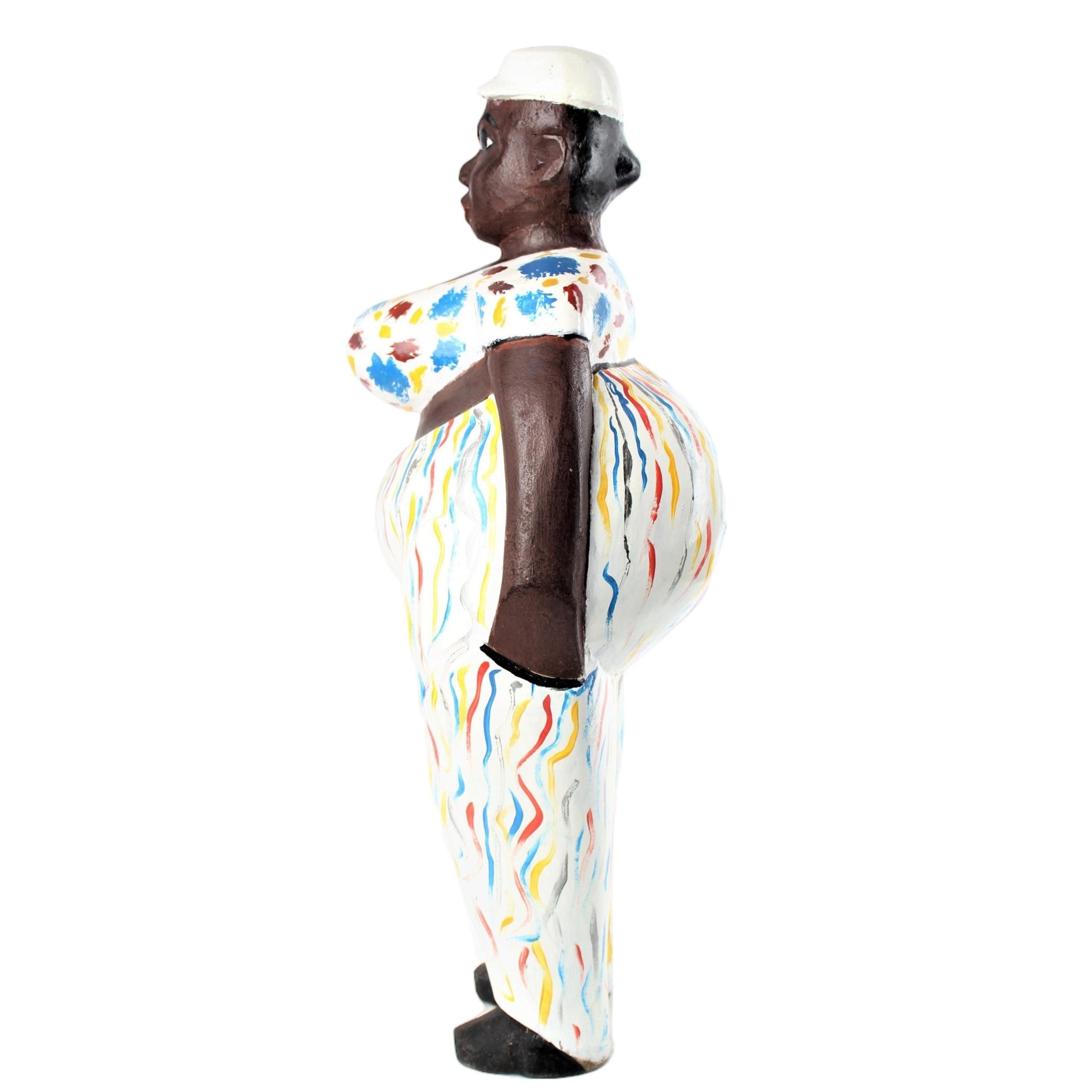 Baule Tribe Fat Mamas ~23.2" Tall - African Angel Art - Fat Mamas