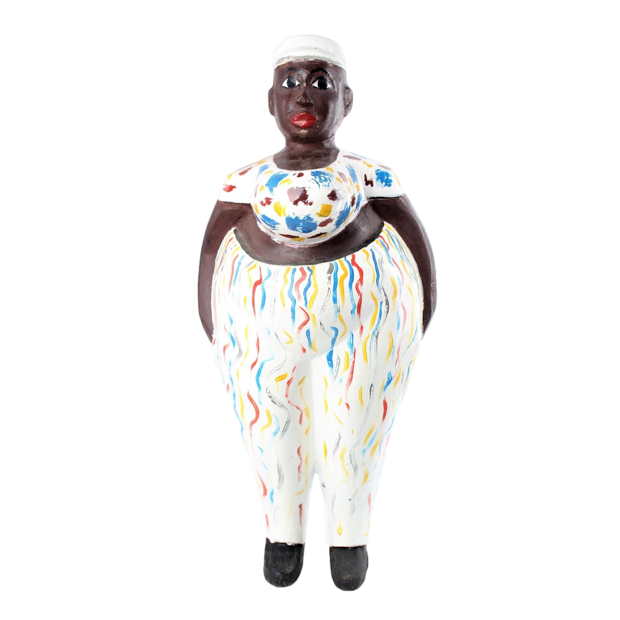 Baule Tribe Fat Mamas ~23.2" Tall - African Angel Art