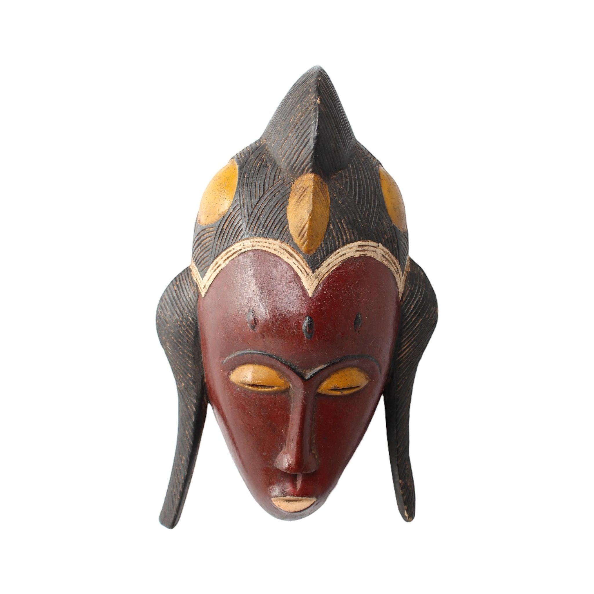 Baule Tribe Mask ~16.5" Tall - African Angel Art