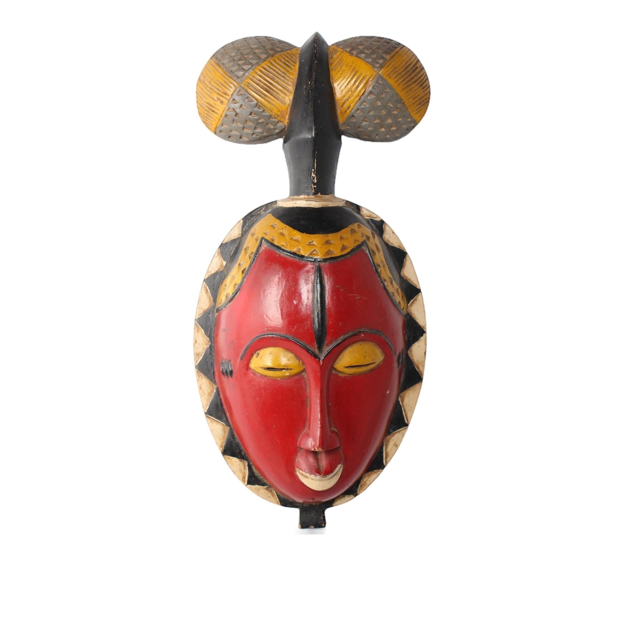 Baule Tribe Mask ~16.9" Tall - African Angel Art