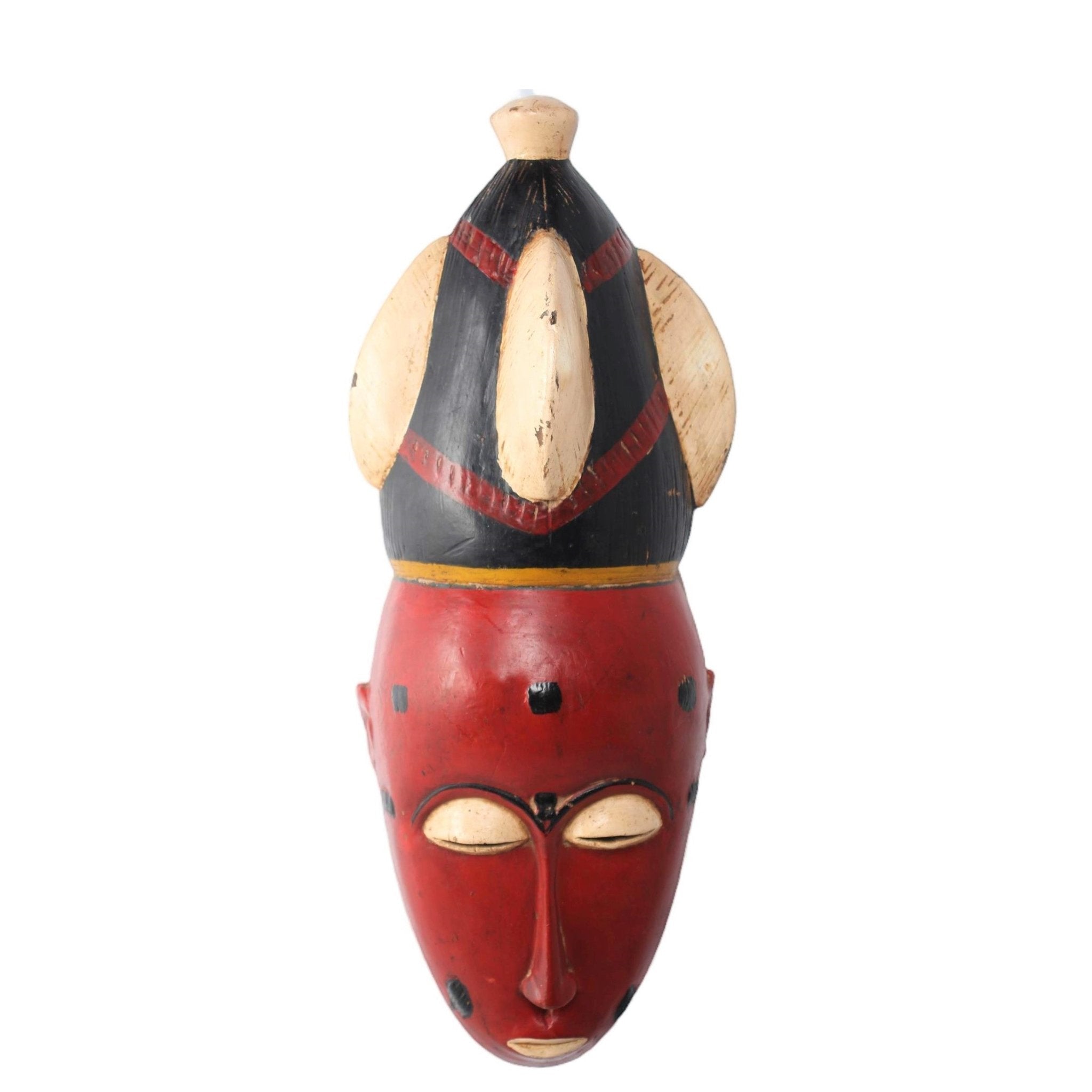 Baule Tribe Mask ~18.5" Tall - African Angel Art - Mask