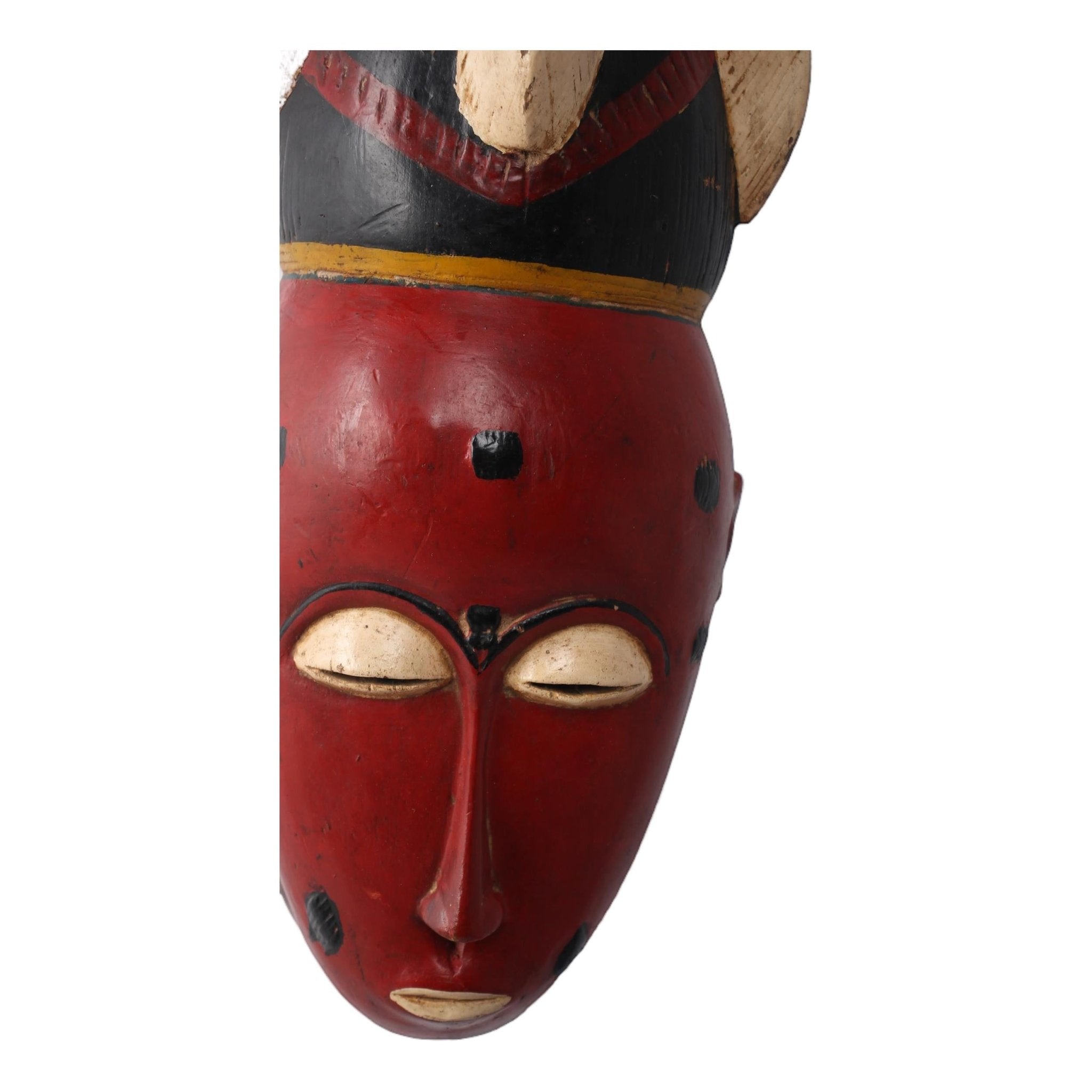 Baule Tribe Mask ~18.5" Tall - African Angel Art - Mask
