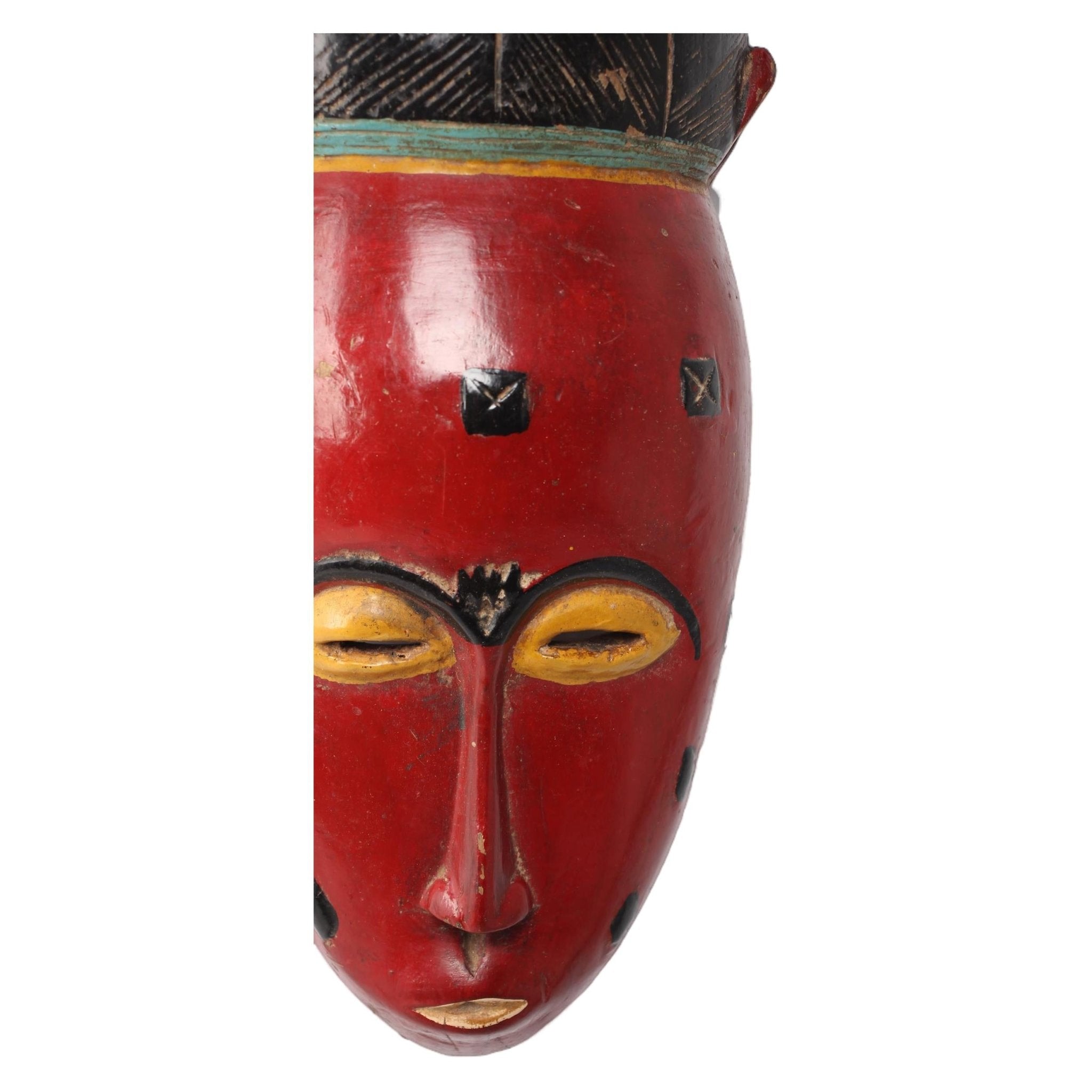 Baule Tribe Mask ~19.3" Tall - African Angel Art - Mask