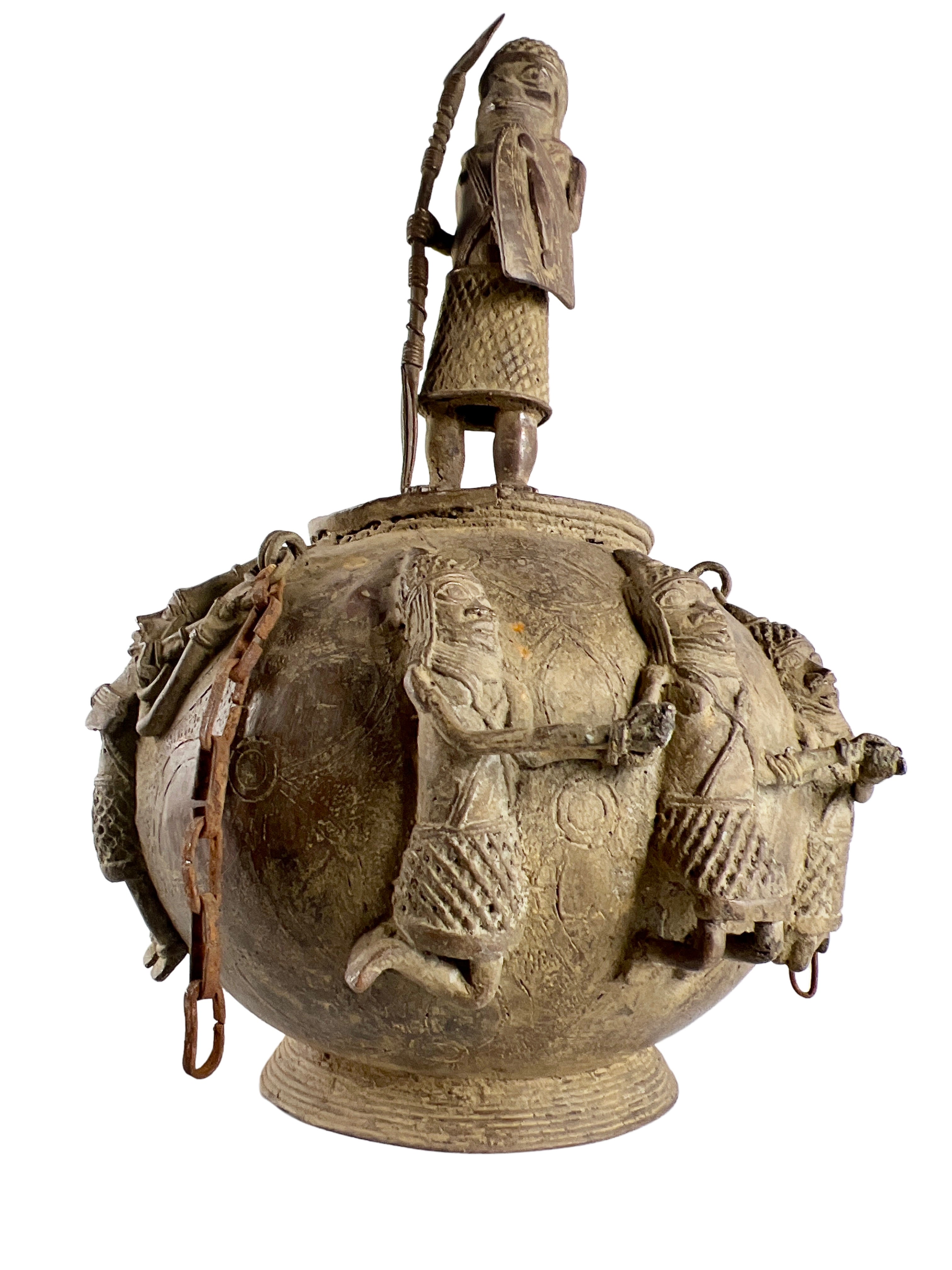 Edo Benin Bronze Pot - Edo