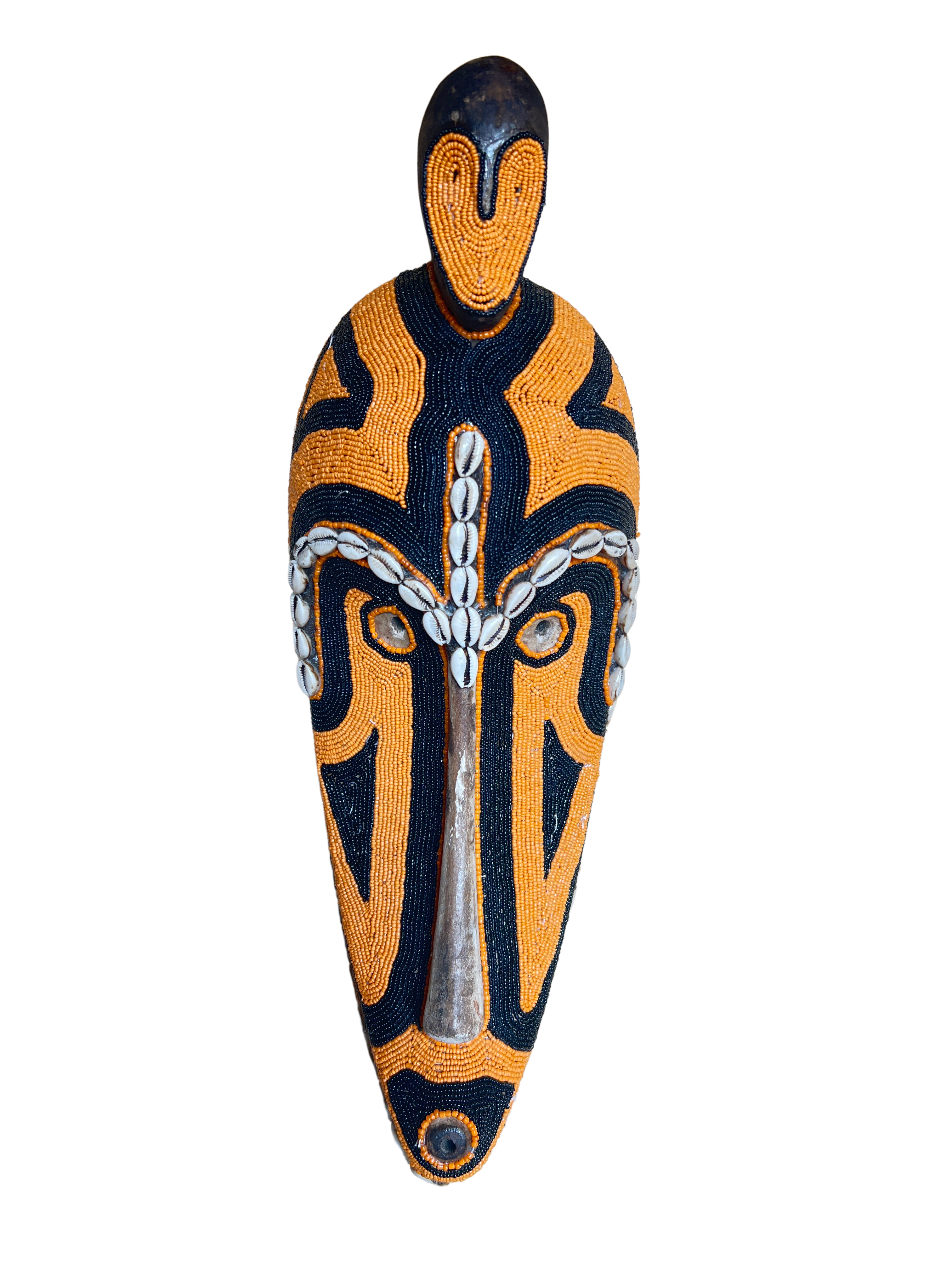 Fang Tribe Beaded Mask