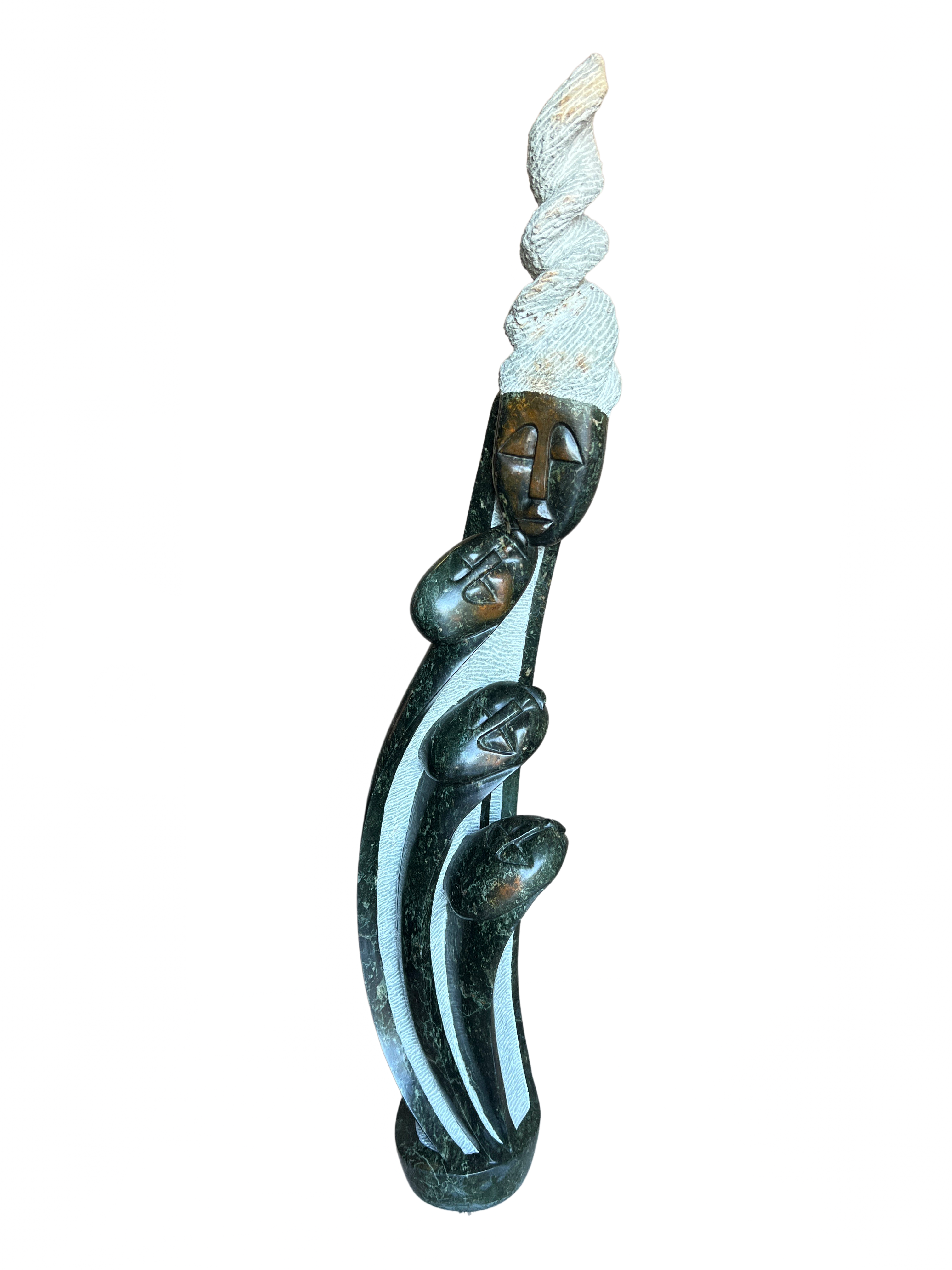 Shona Tribe Opal Stone Family of Four