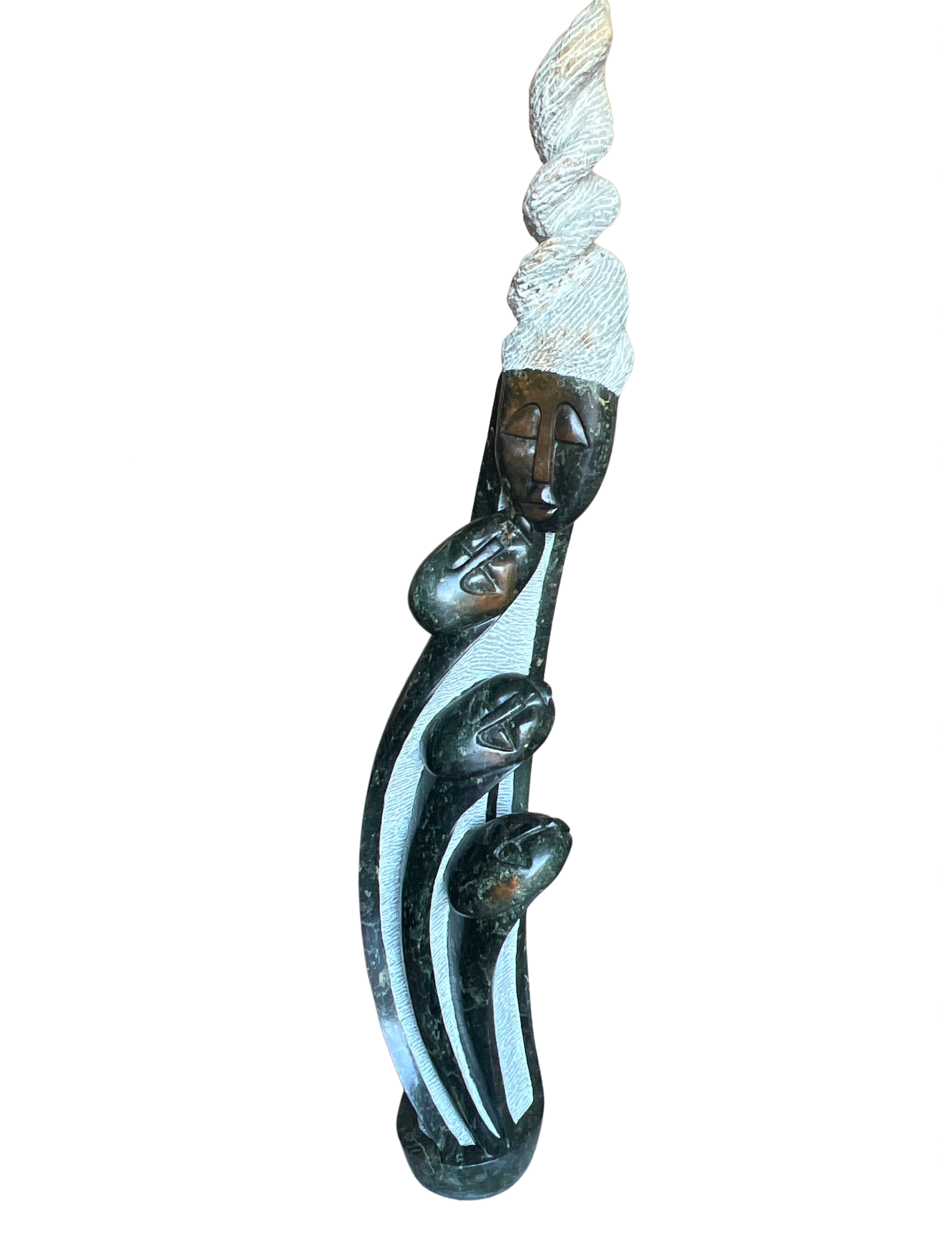 Shona Tribe Opal Stone Family of Four