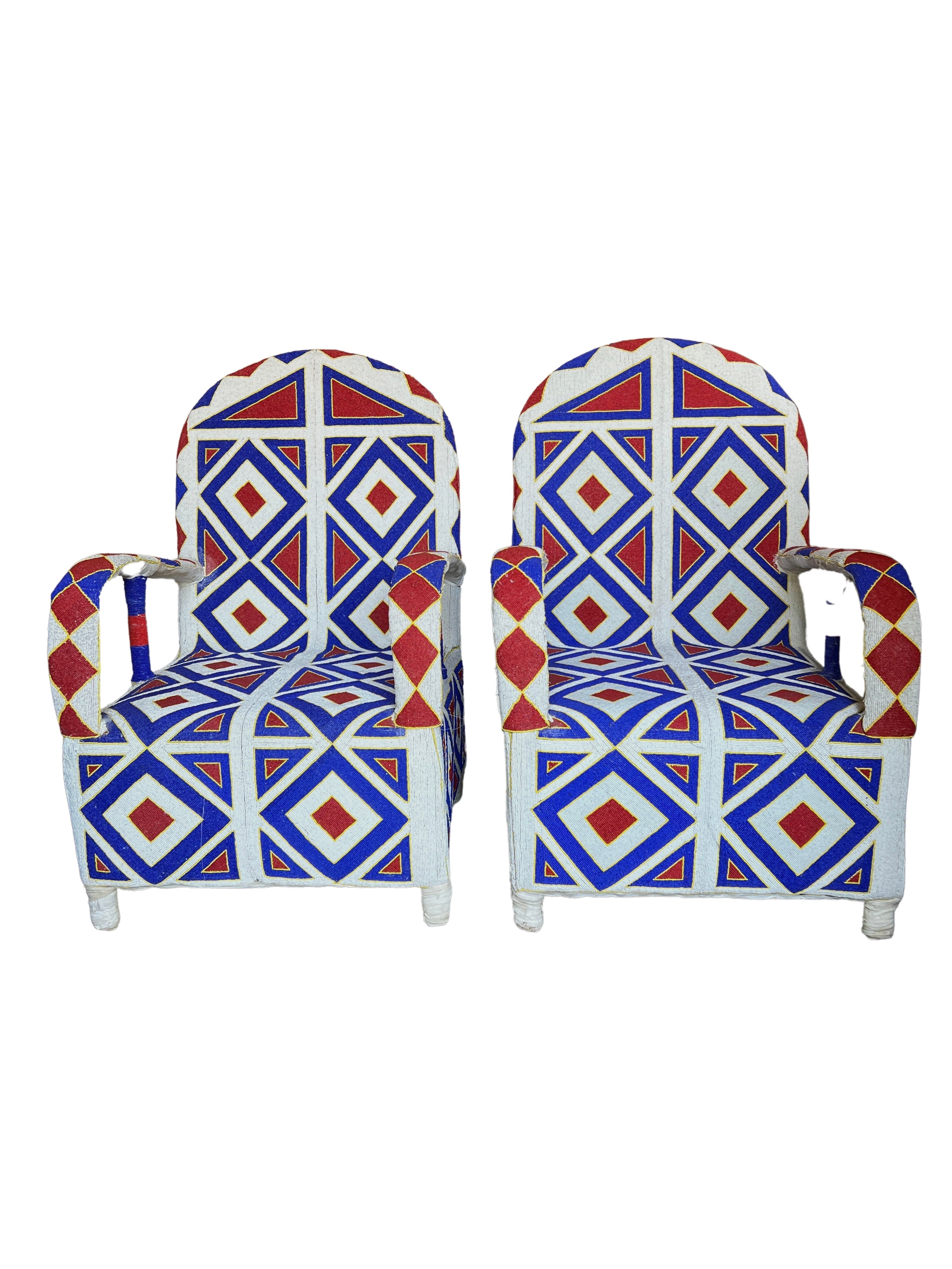 Yoruba Beaded Chairs