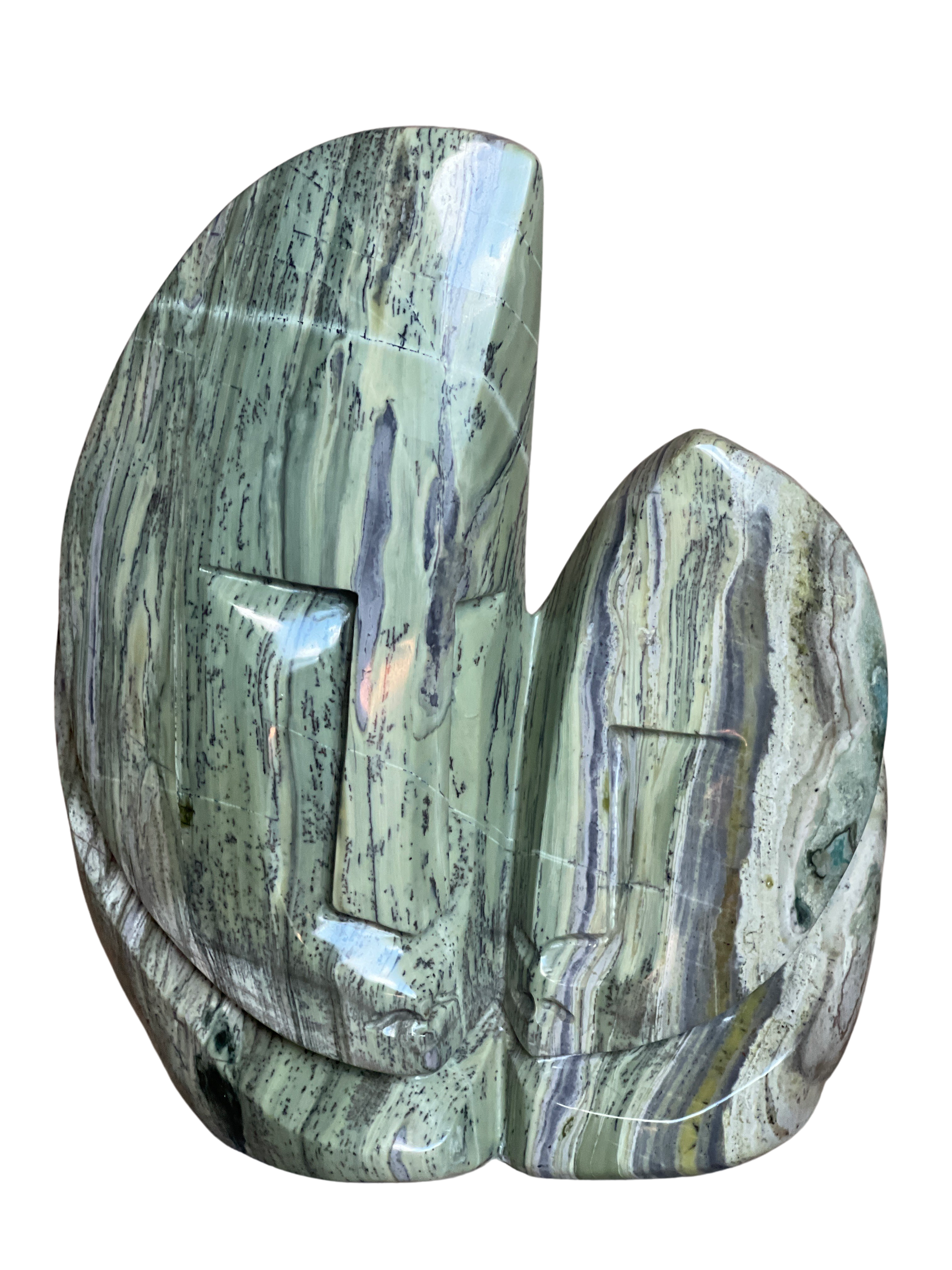 Shona Tribe Butter Jade Mother and Child