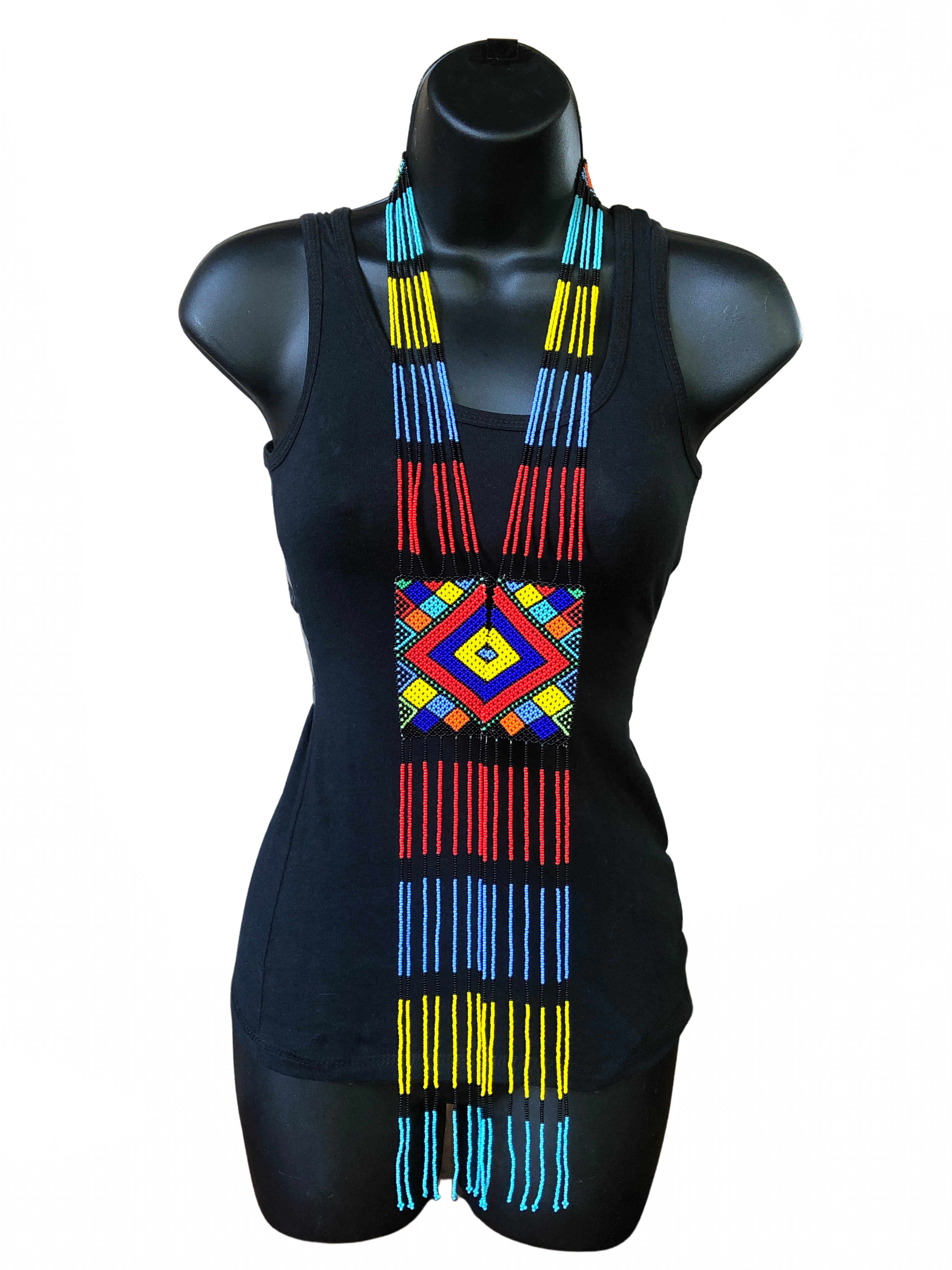 Zulu Long Beaded Necklace - Zulu