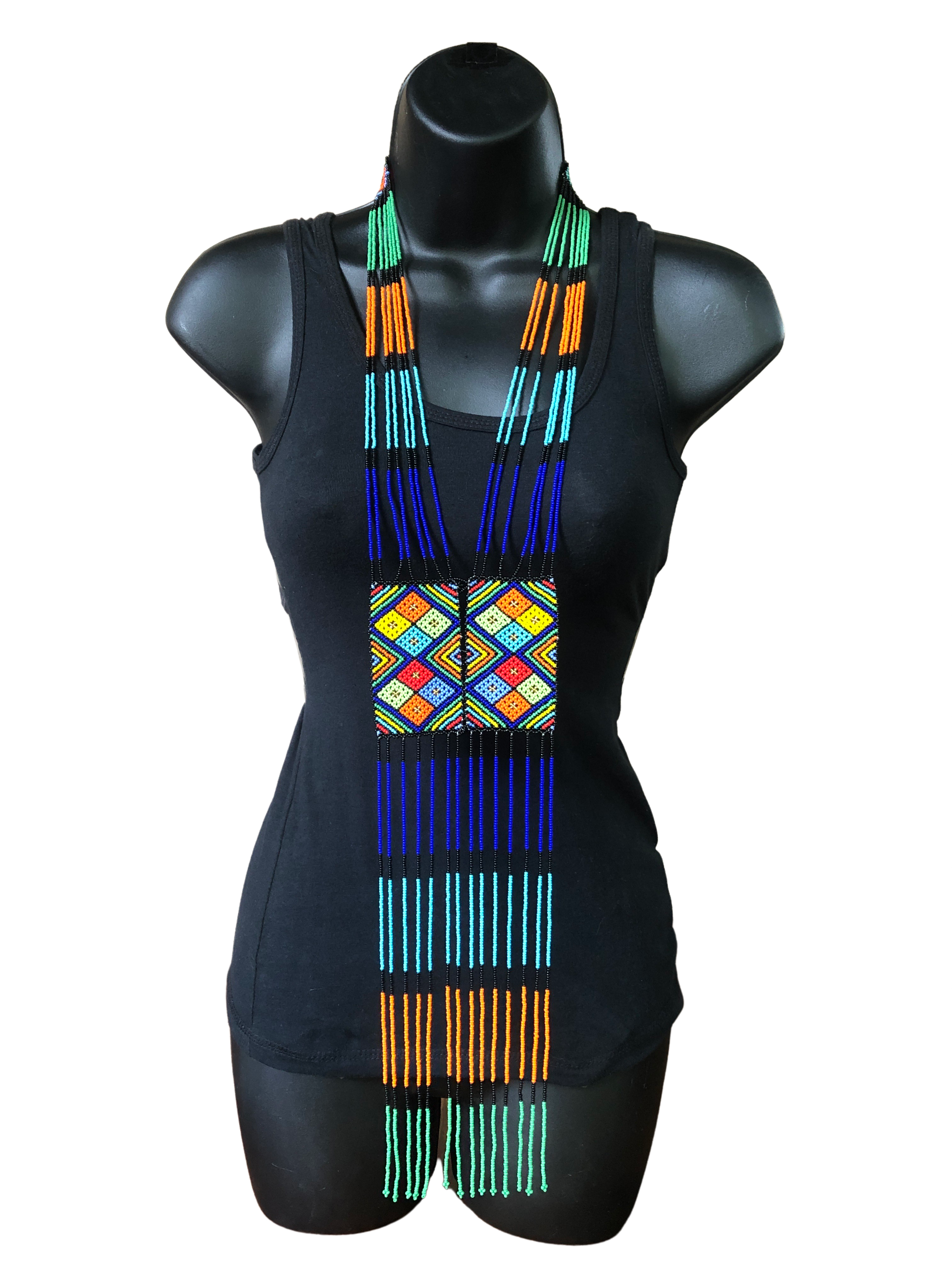 Zulu Long Beaded Necklace - Zulu