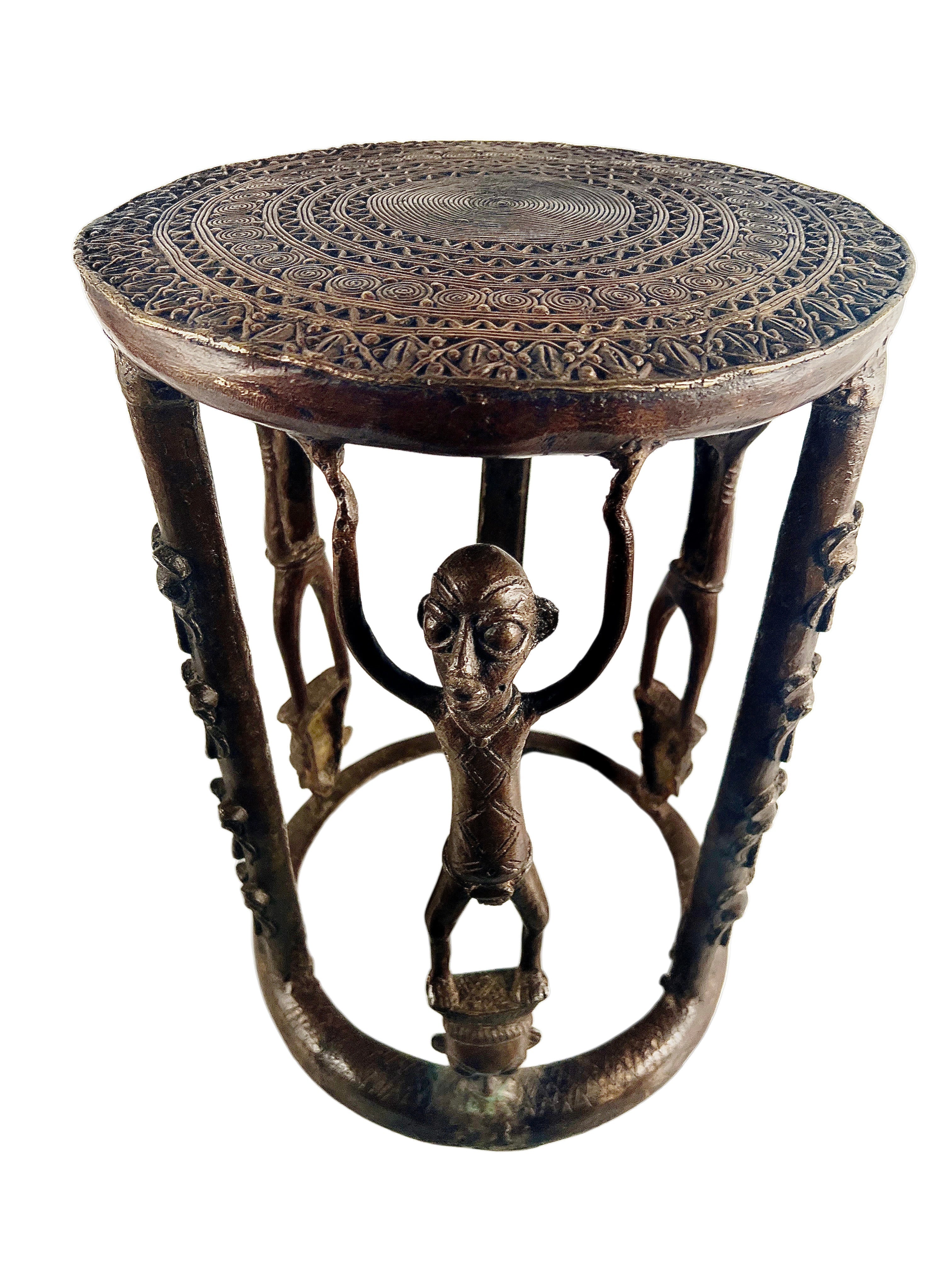 Bamoun Bronze Stool