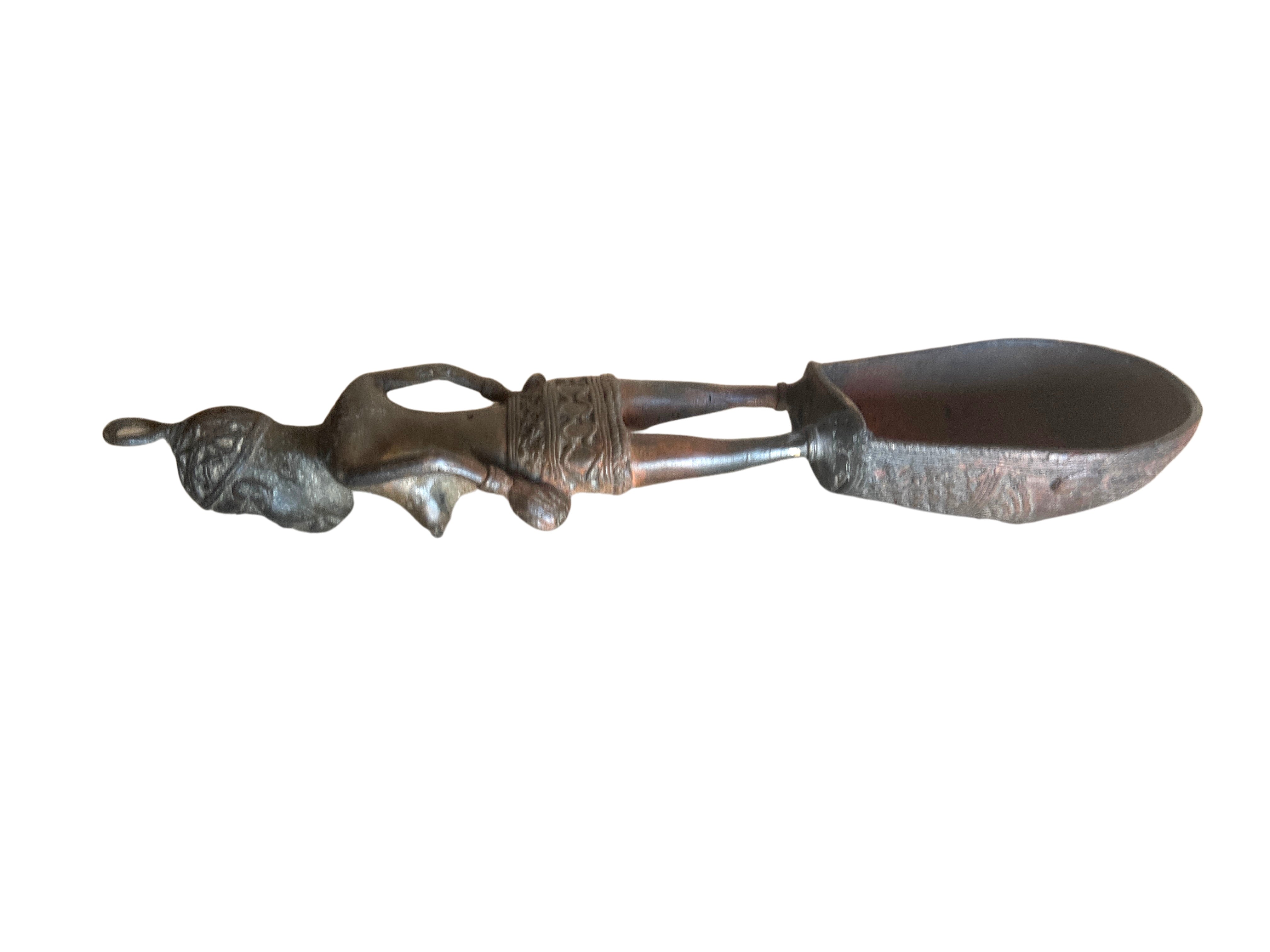 Edo Benin Bronze Spoon
