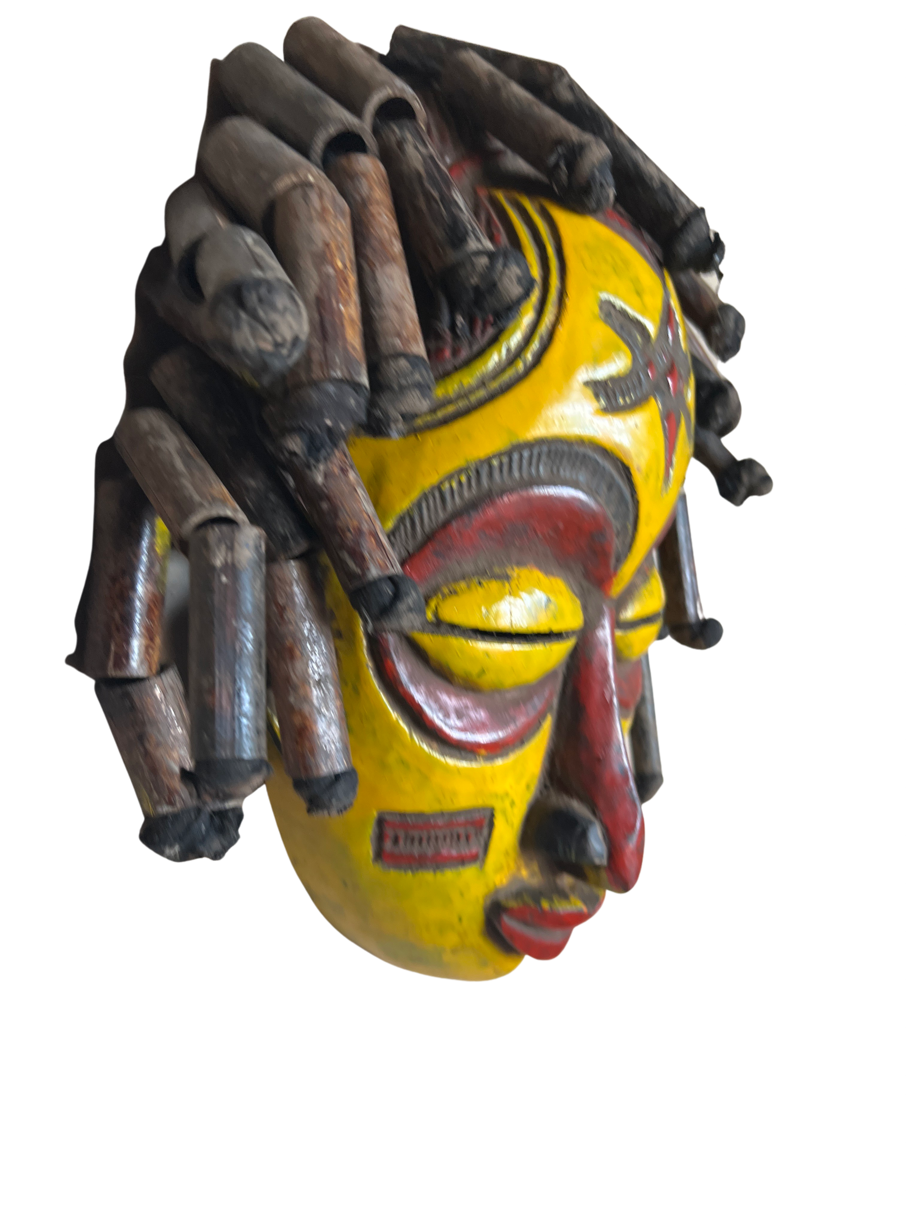 Chokwe Tribe Painted Mask - Chokwe