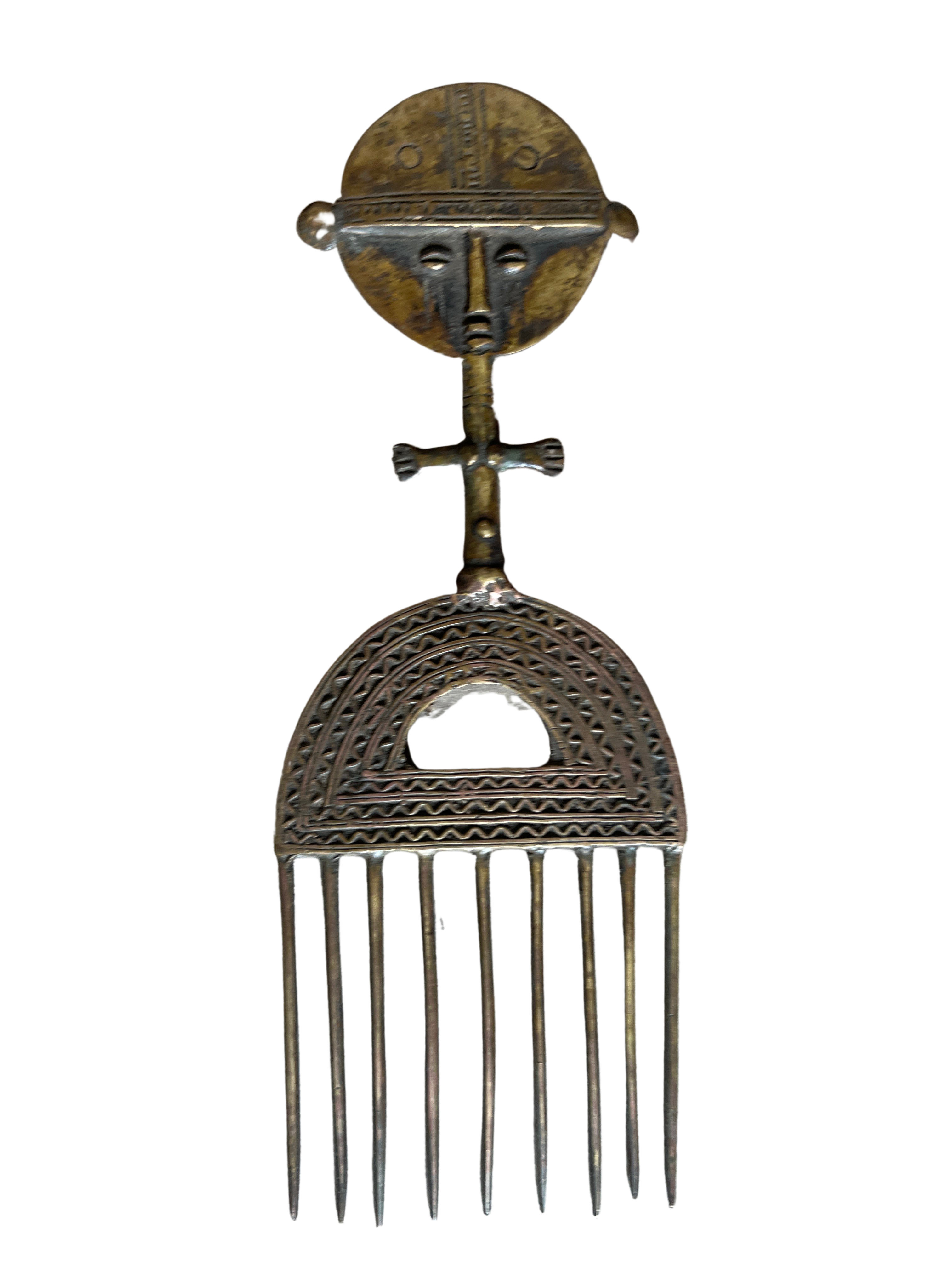Bakota Bronze Comb