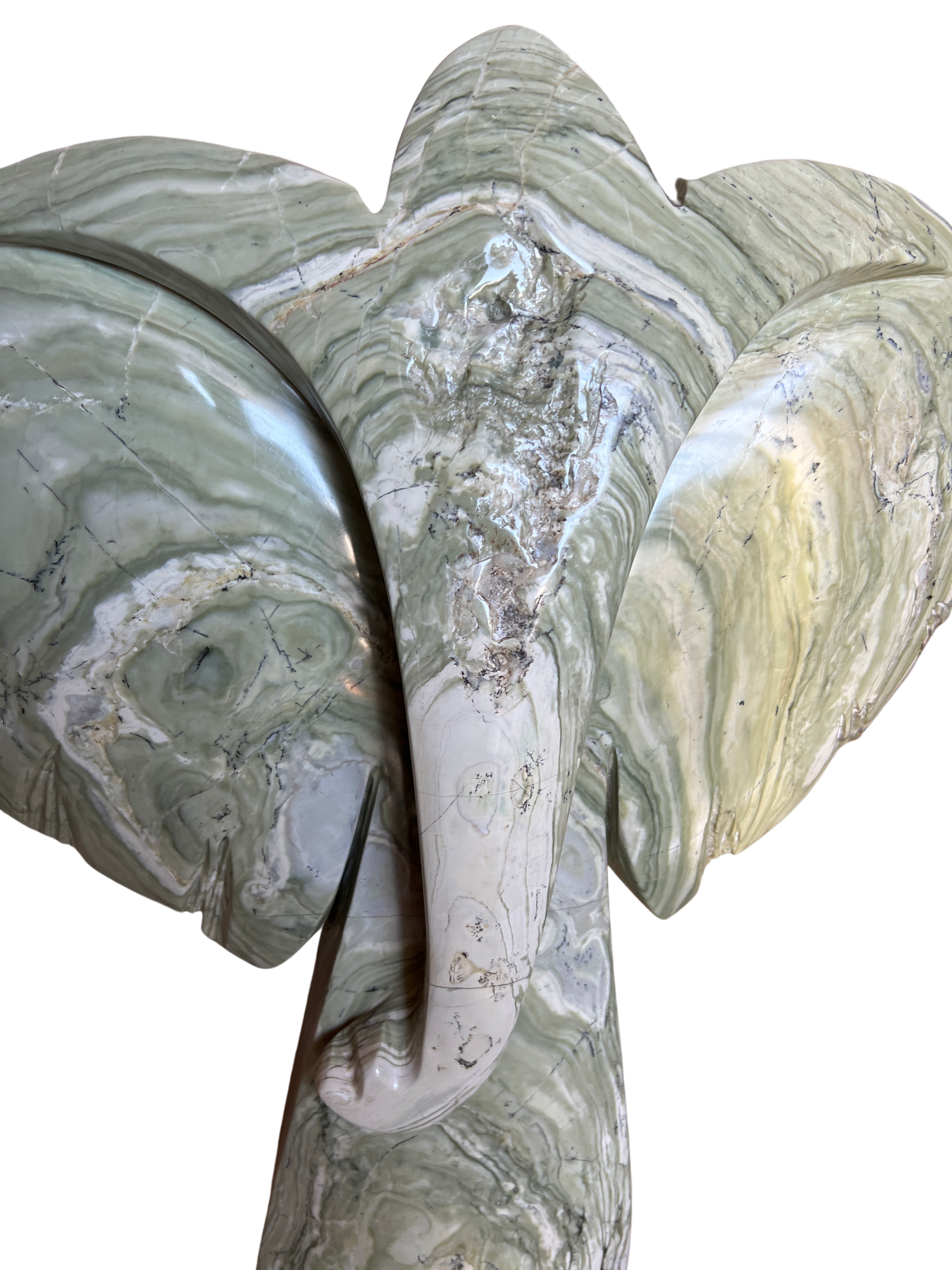 Shona Tribe Butter Jade Elephant - Shona