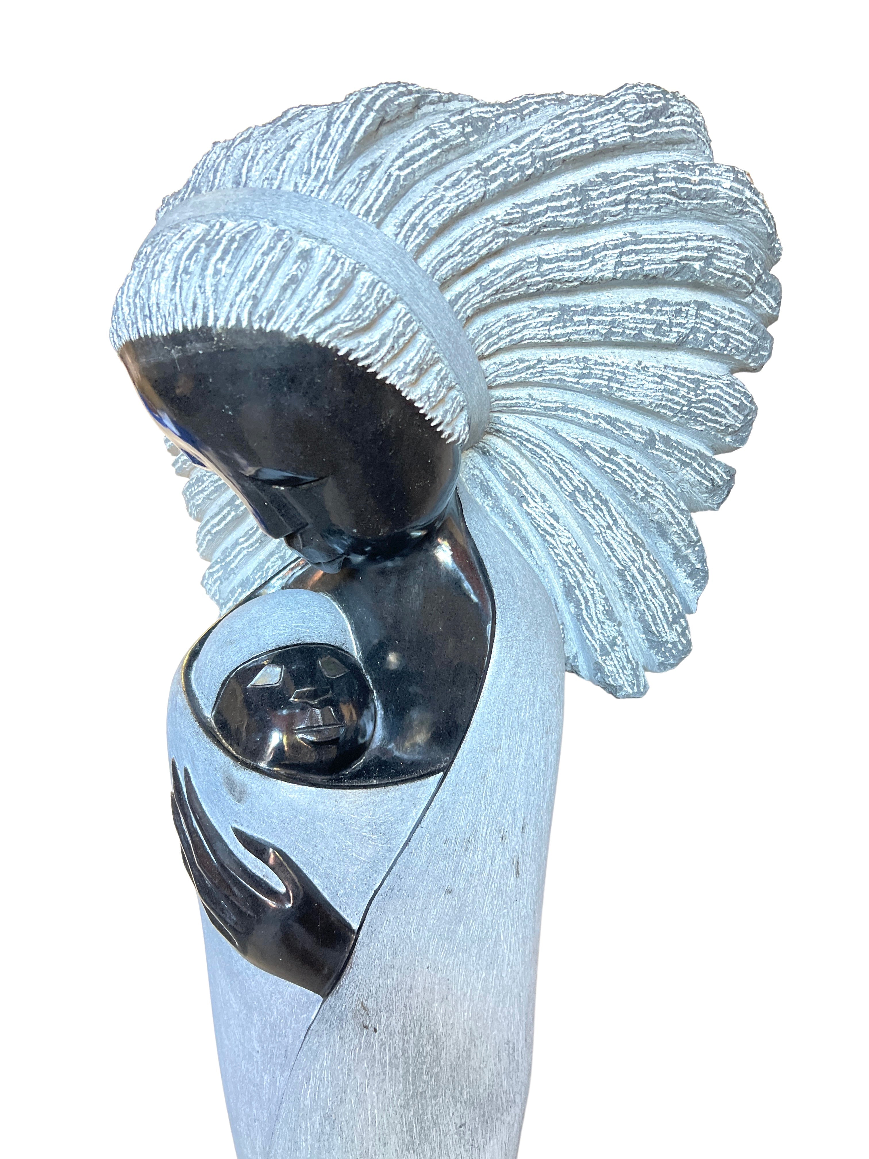 Shona Tribe Opal Mother Mary - Shona