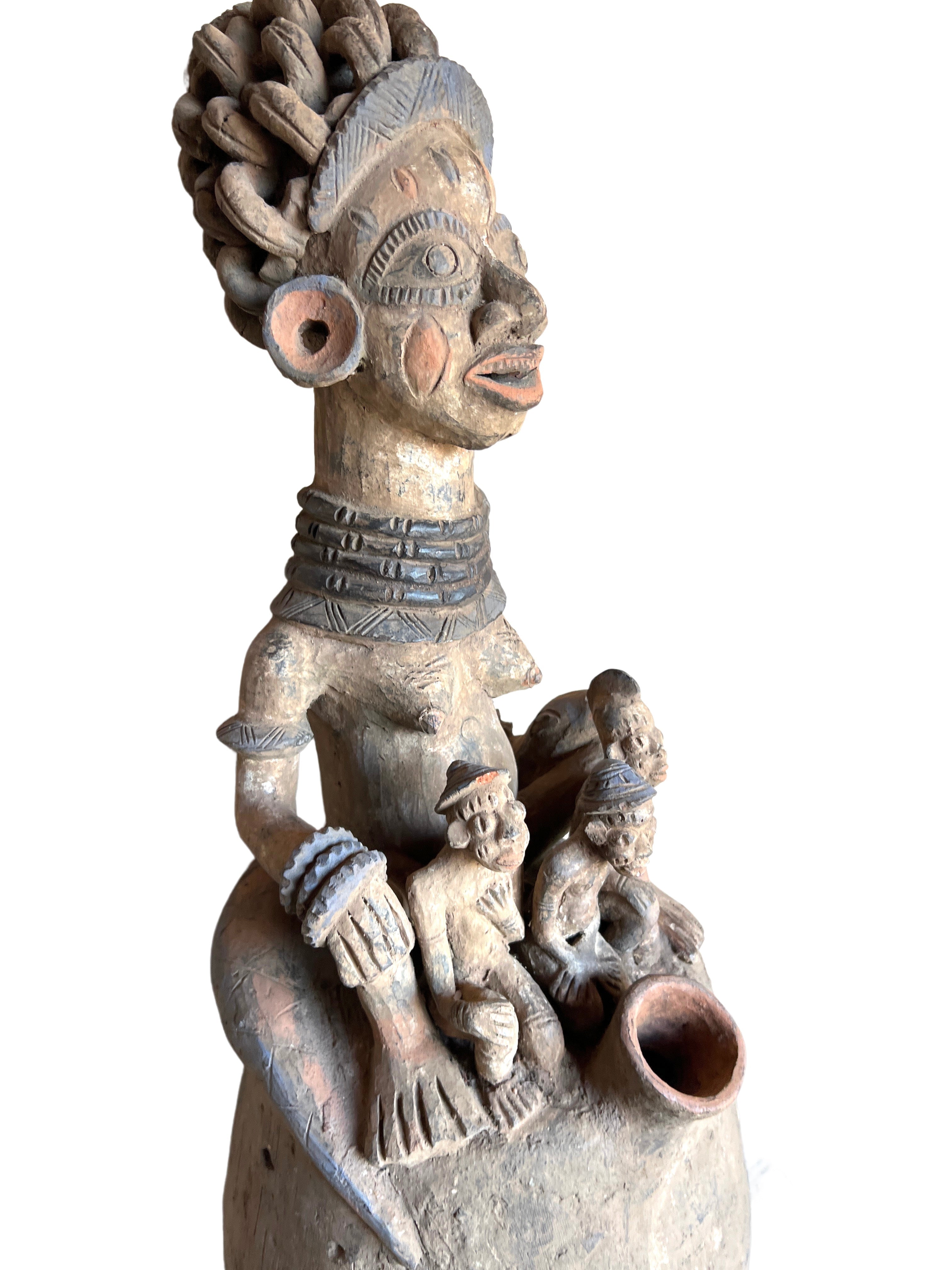 Mangbetu Terracotta Antique Pot - Mangbetu