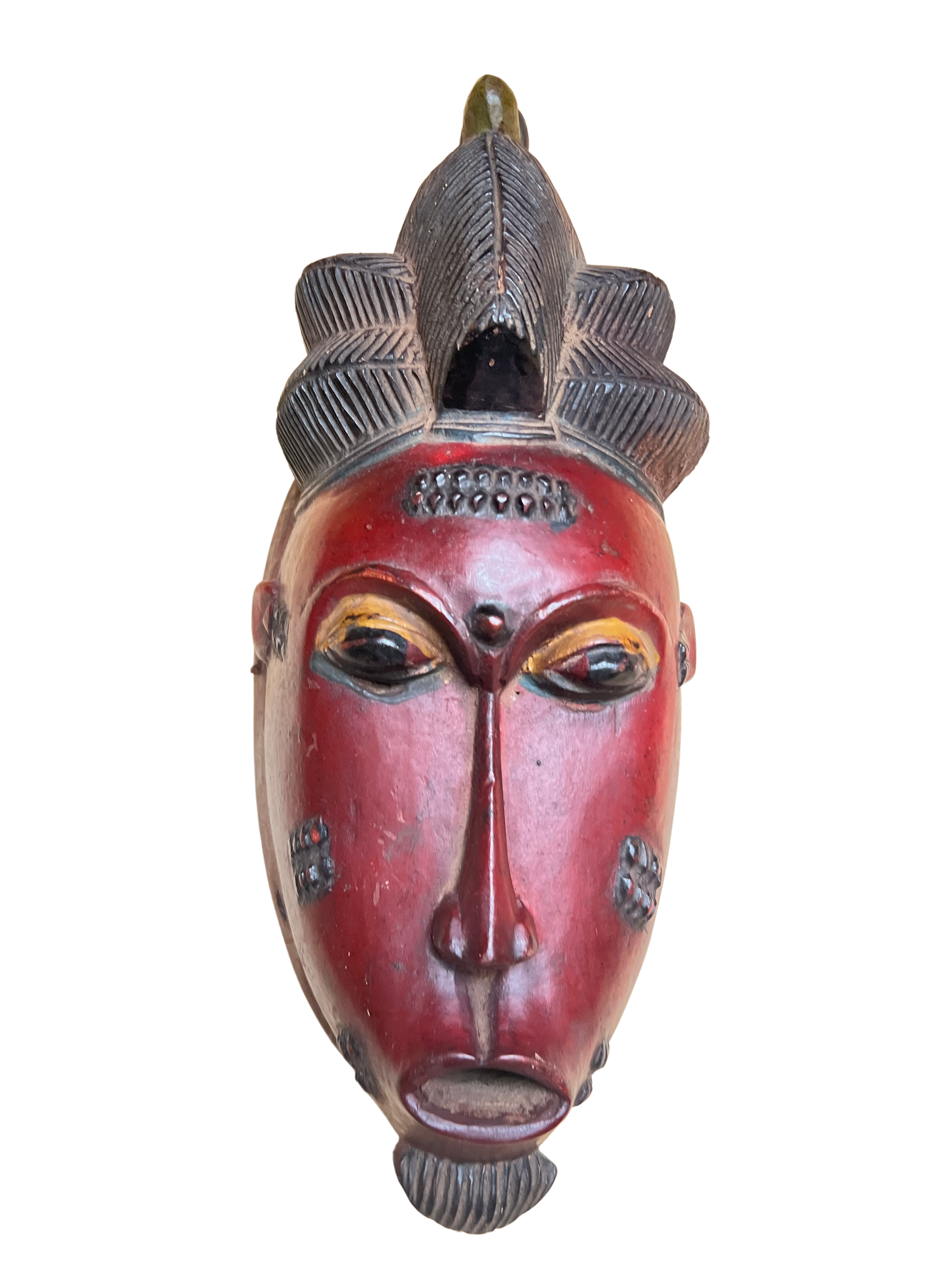 Baule Tribe Painted Mask