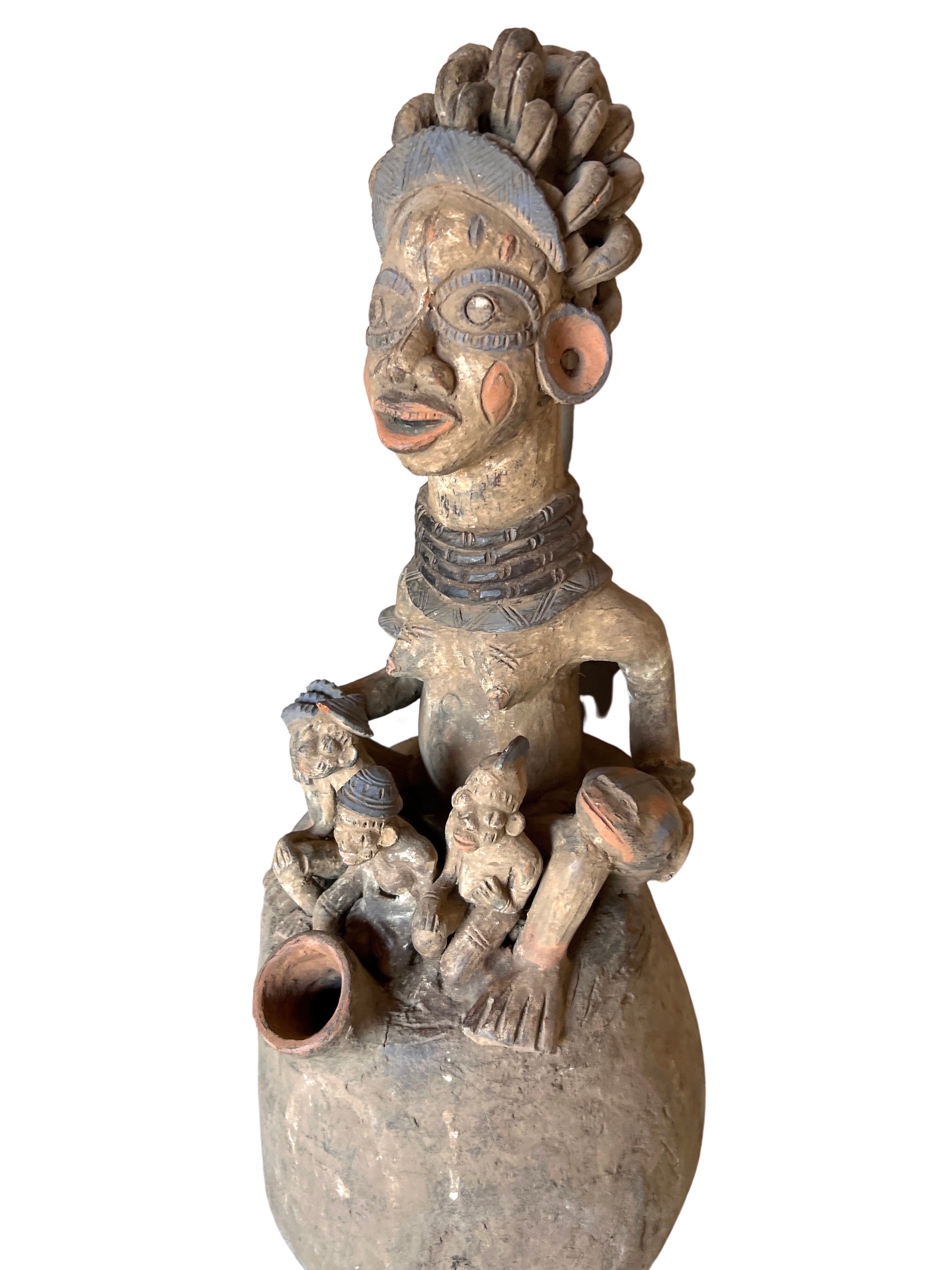 Mangbetu Terracotta Antique Pot - Mangbetu