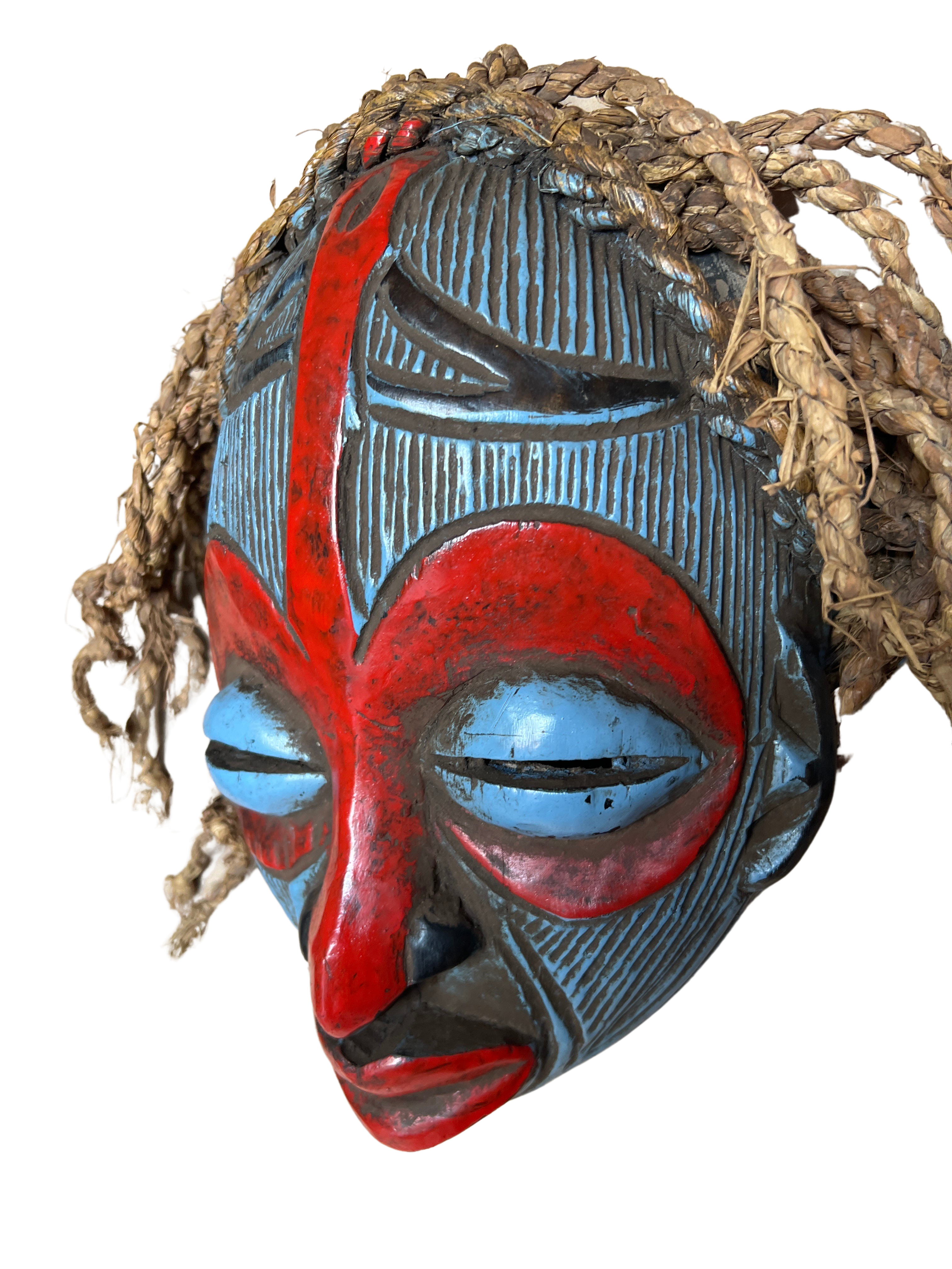 Chokwe Tribe Painted Mask - Chokwe