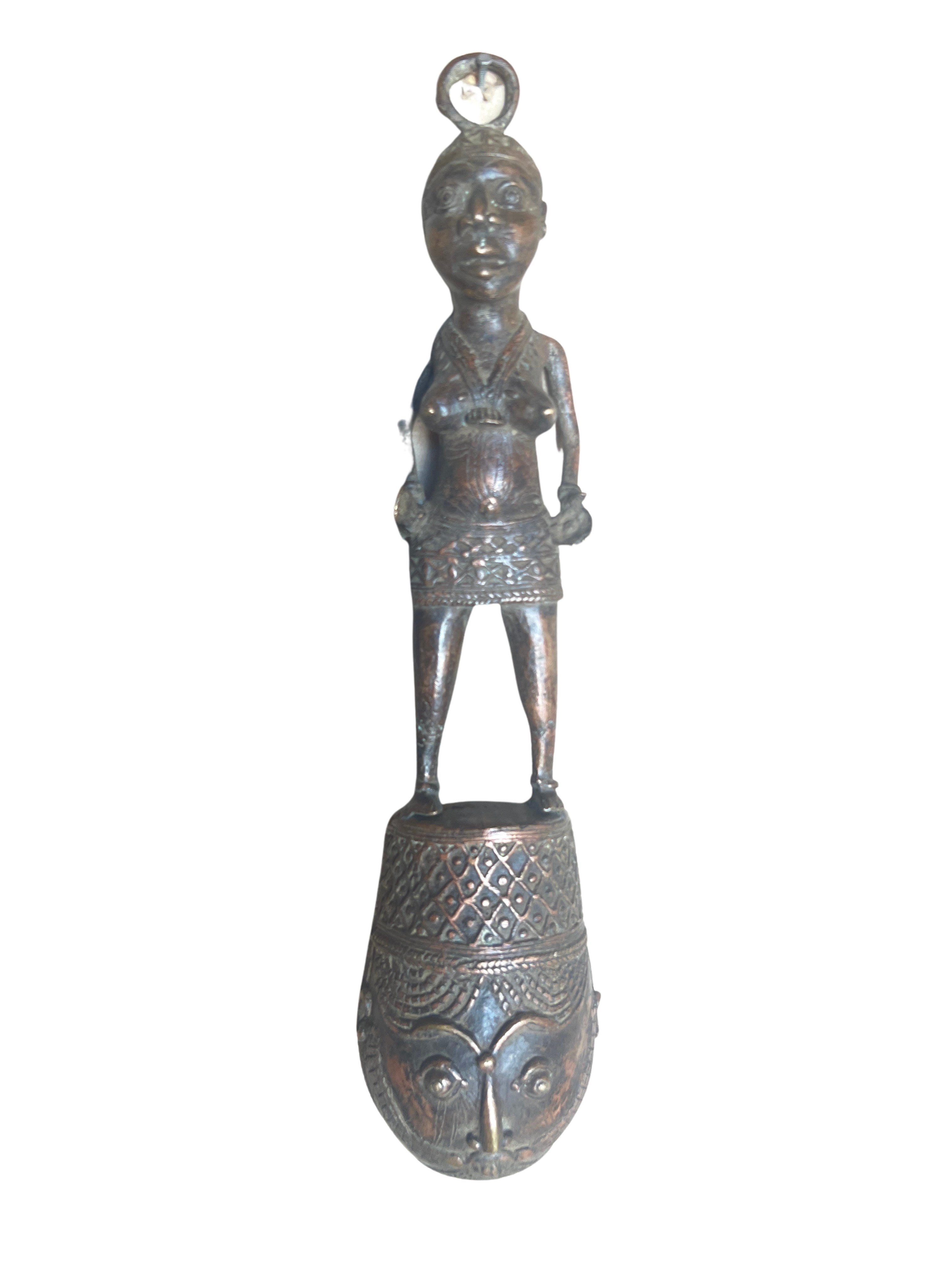 Edo Benin Bronze Spoon - Edo