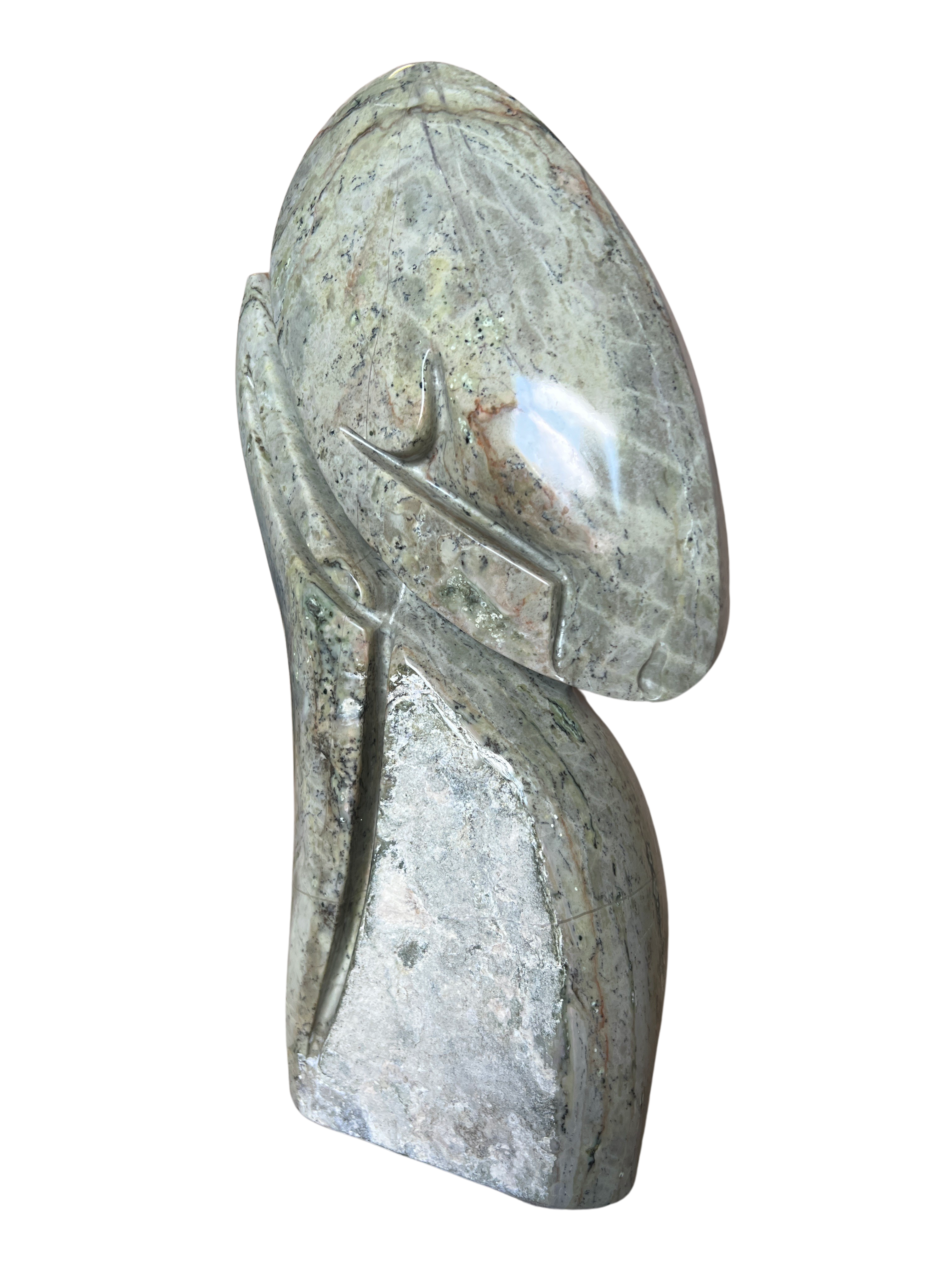 Shona Tribe Butterjade Thinker - Shona
