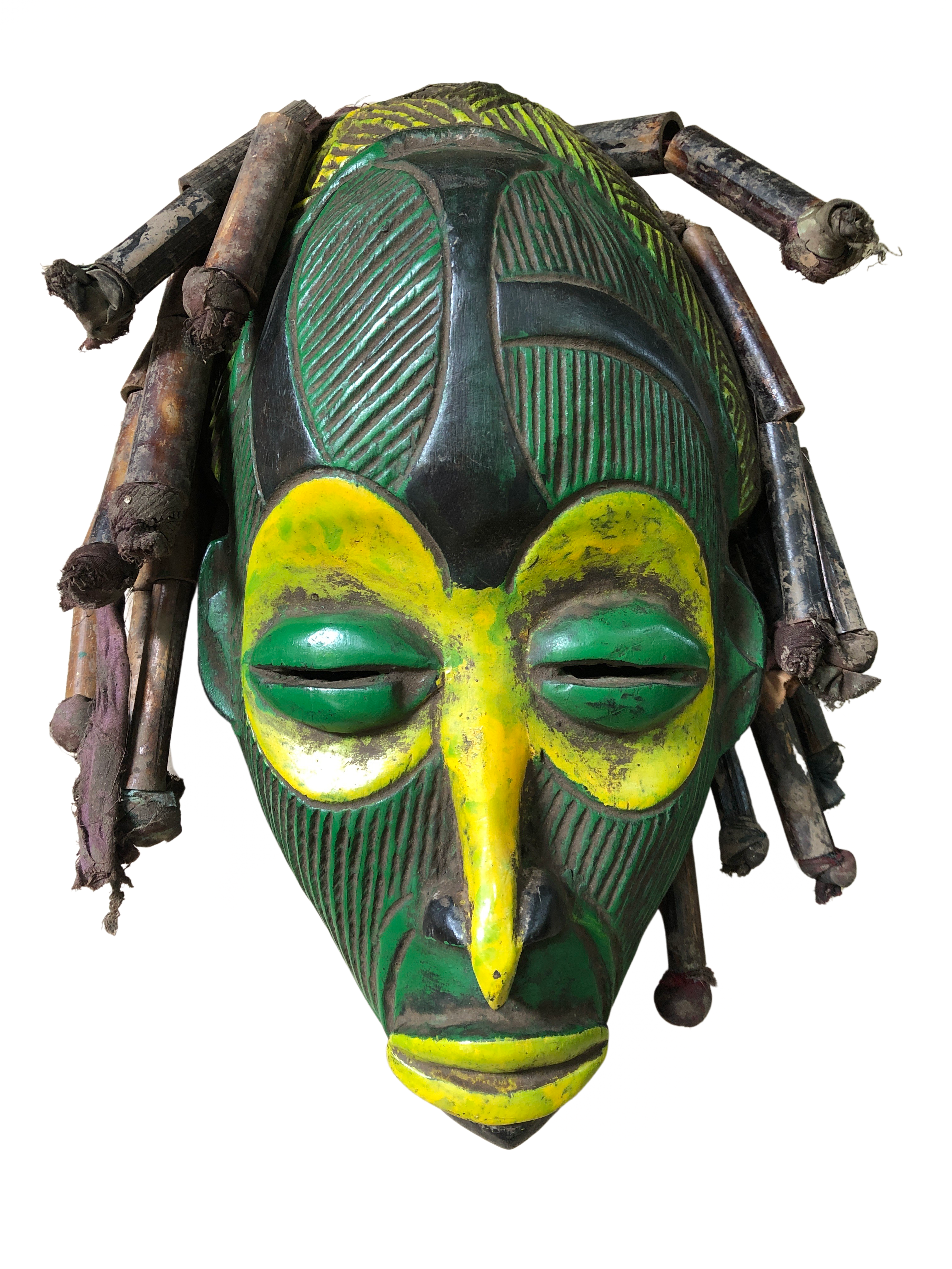 Chokwe Tribe Painted Mask - Chokwe