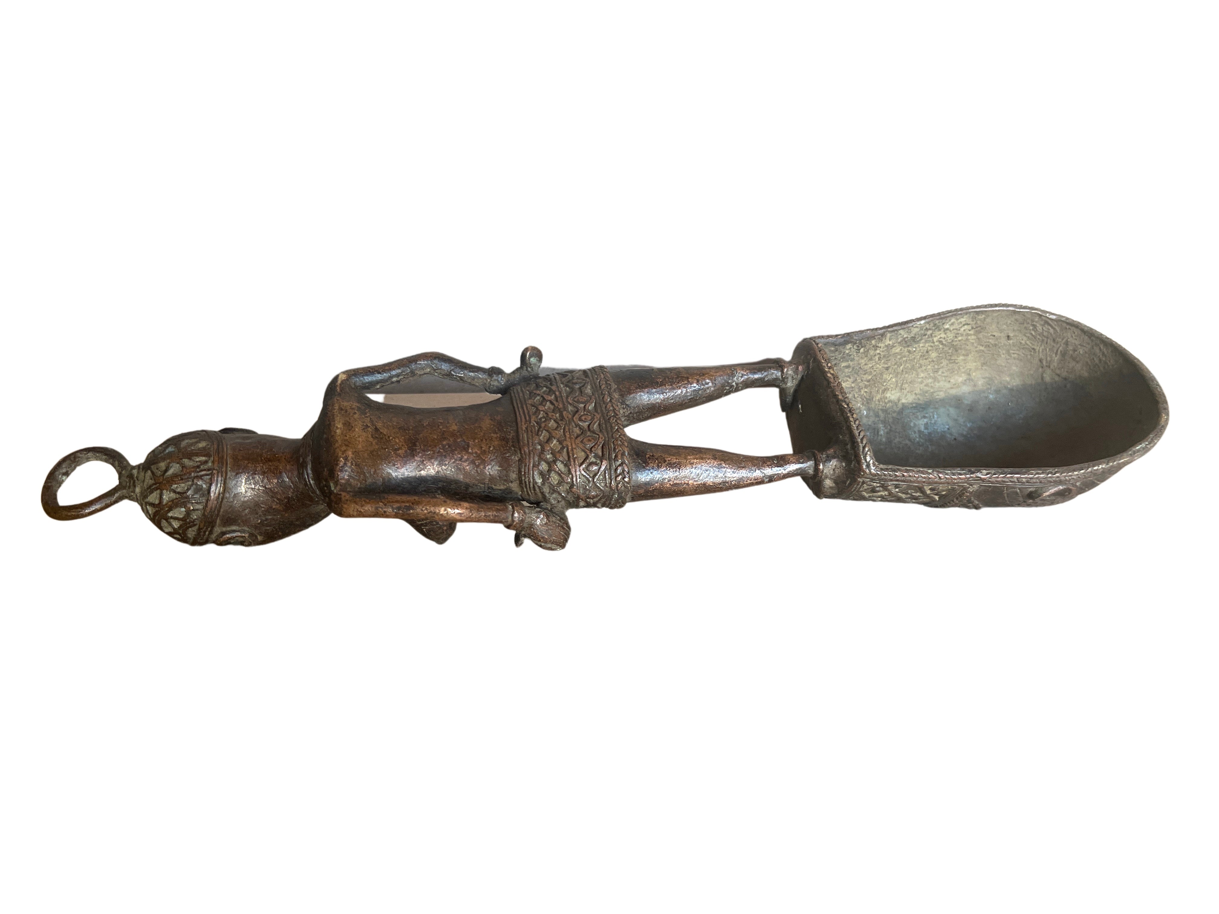 Edo Benin Bronze Spoon - Edo