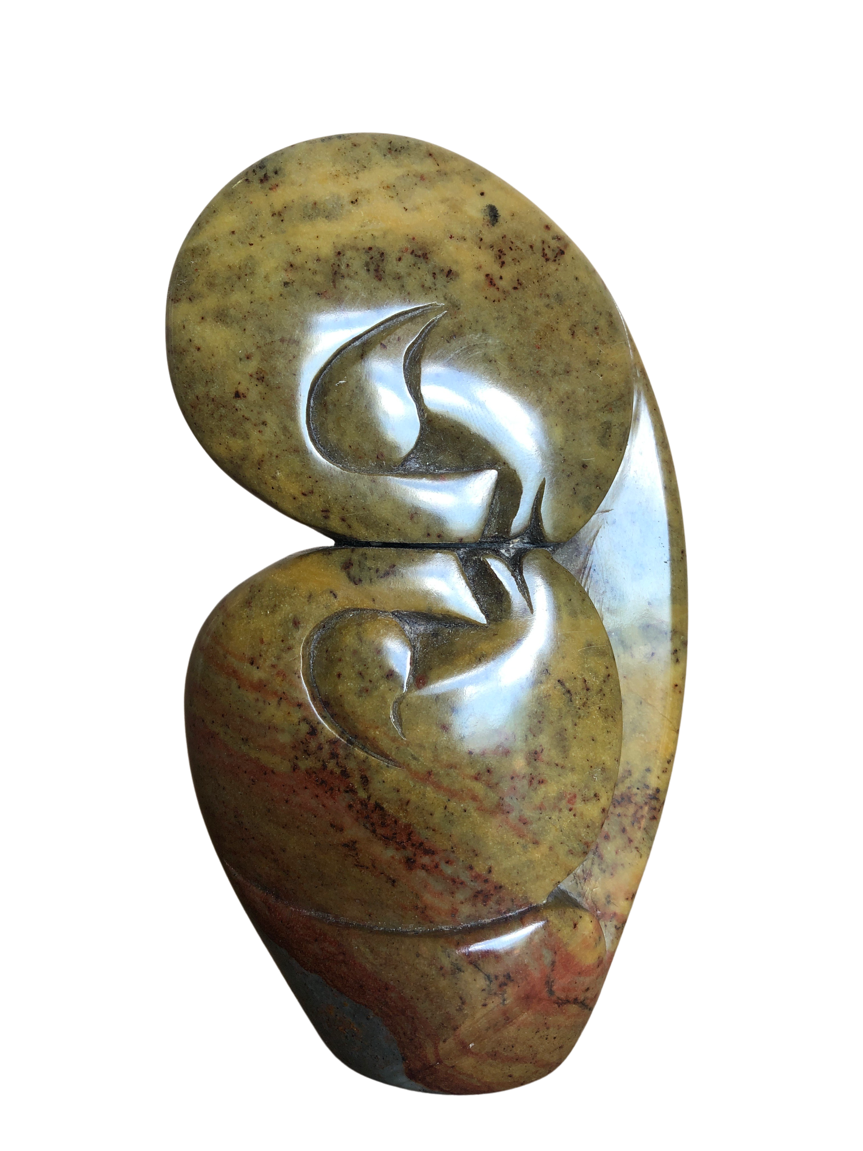 Shona Tribe Serpentine Flat Lovers - Shona