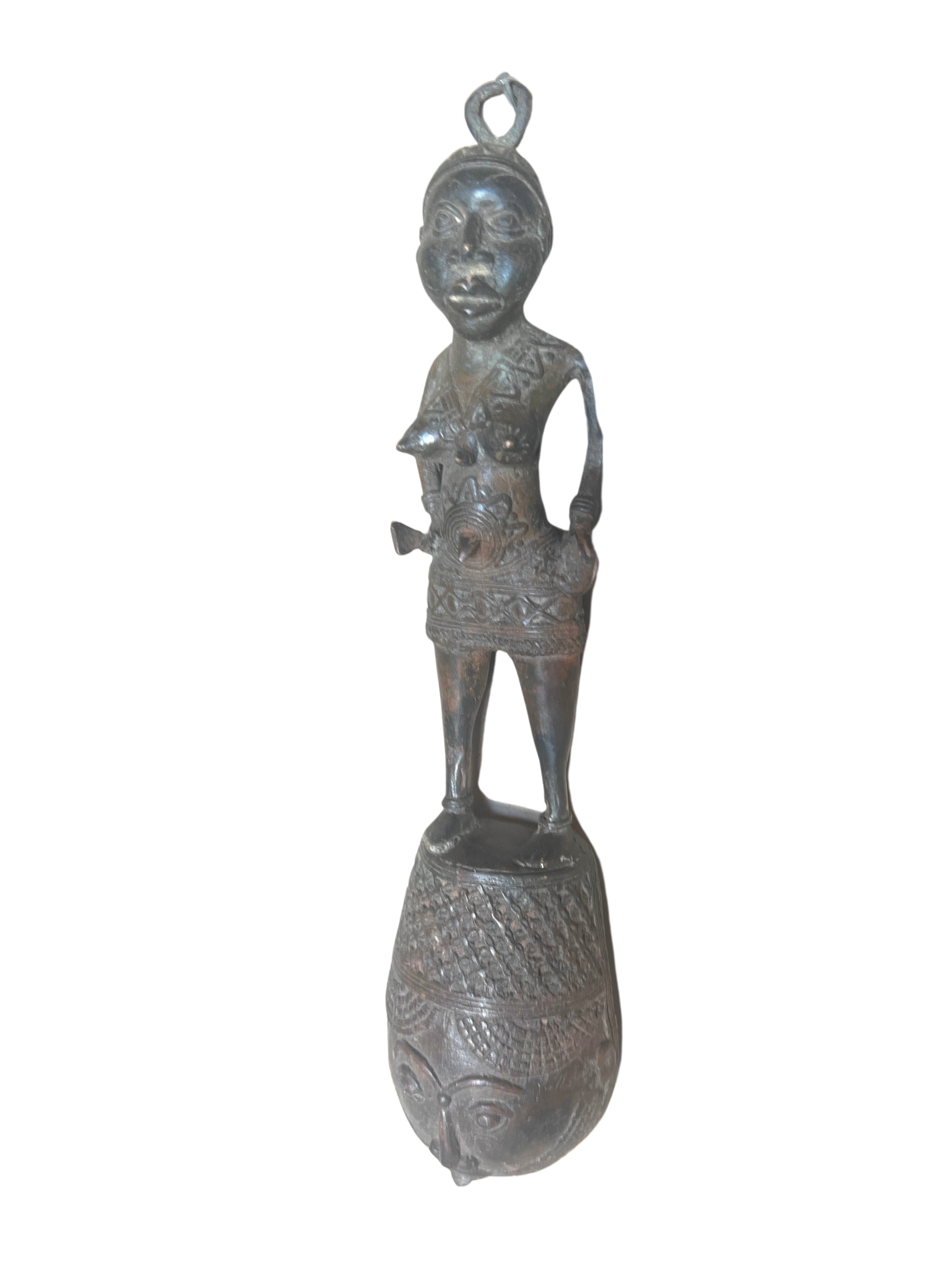 Edo Benin Bronze Spoon