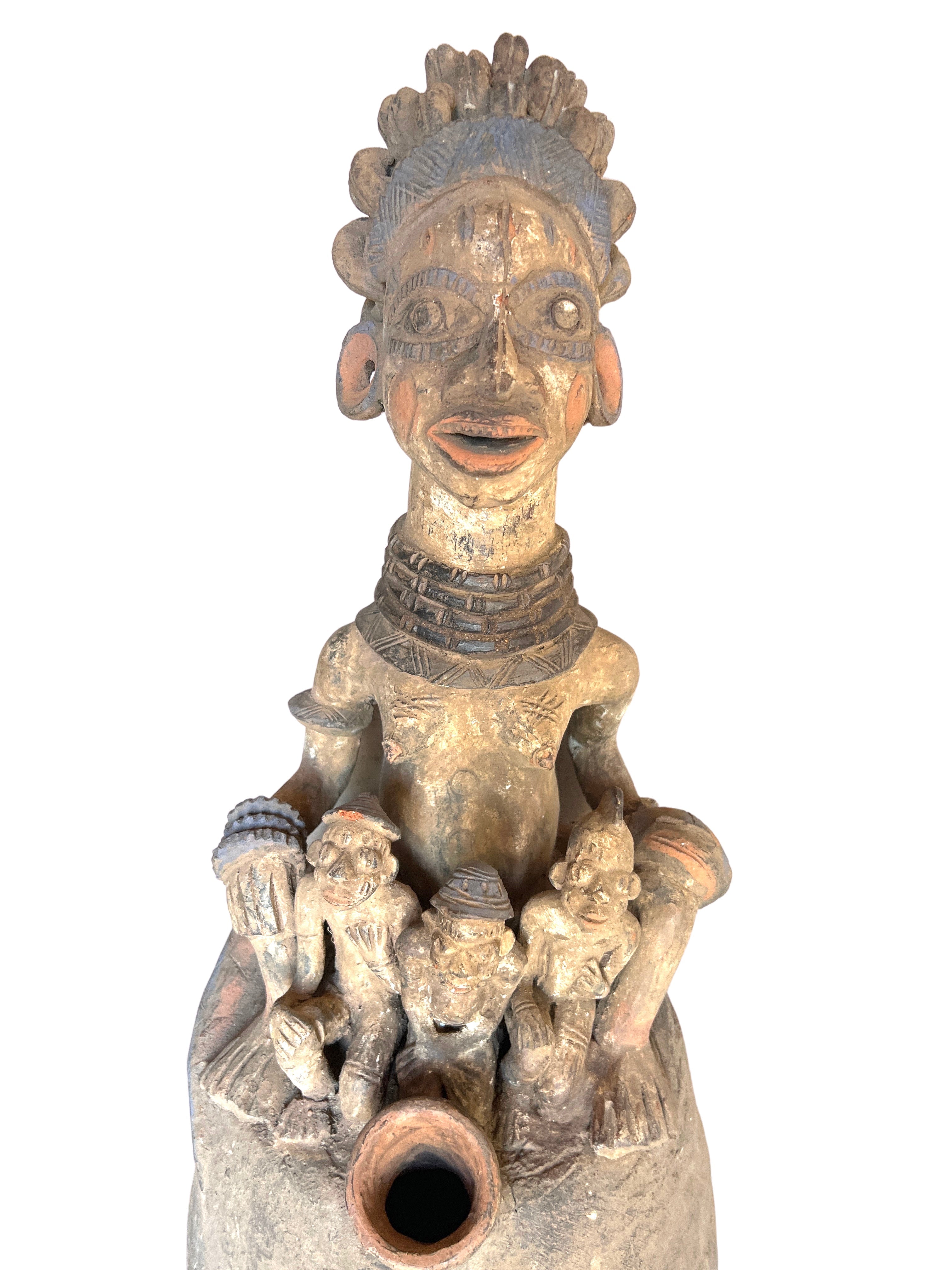 Mangbetu Terracotta Antique Pot - Mangbetu