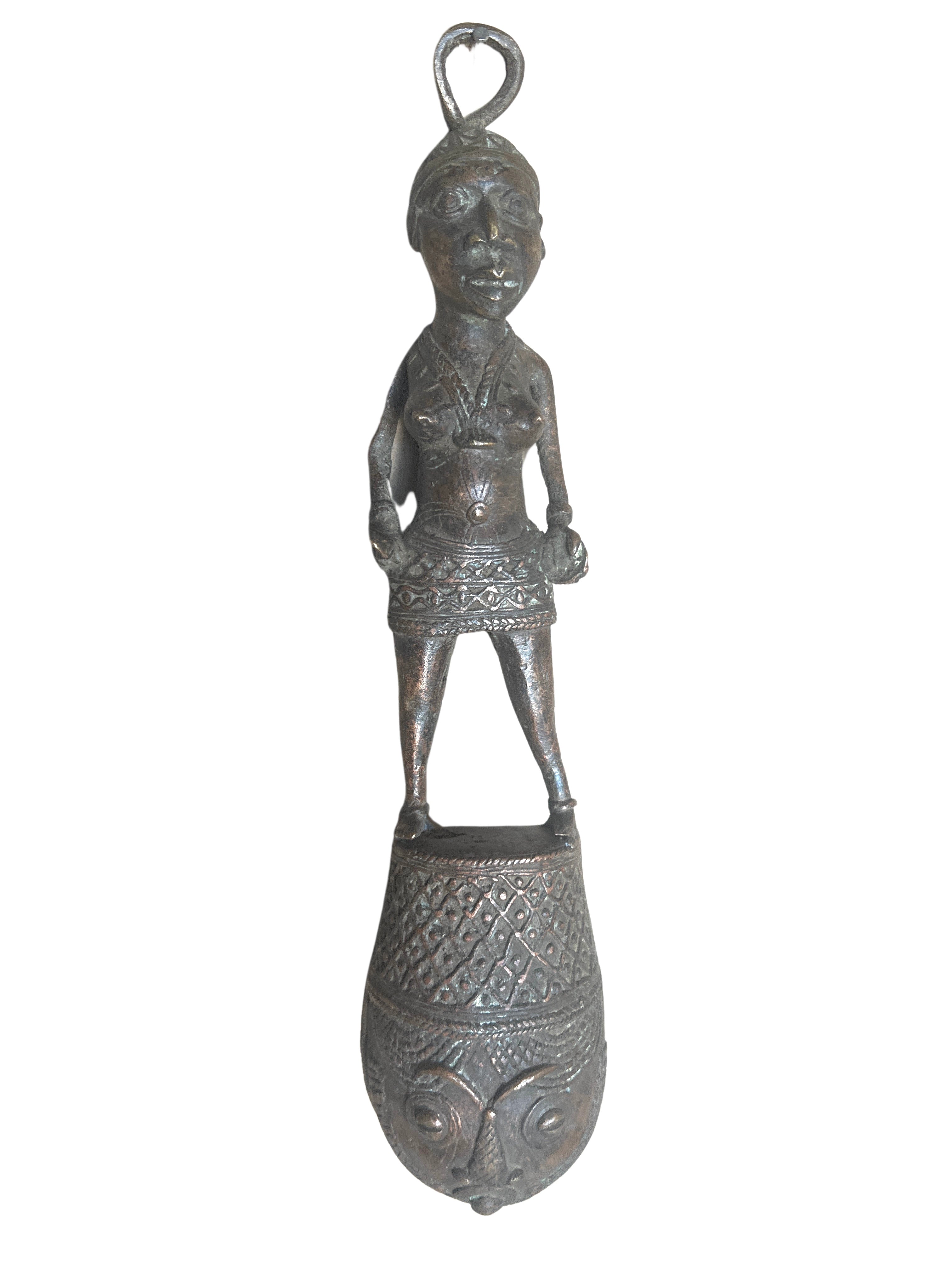 Edo Benin Bronze Spoon - Edo