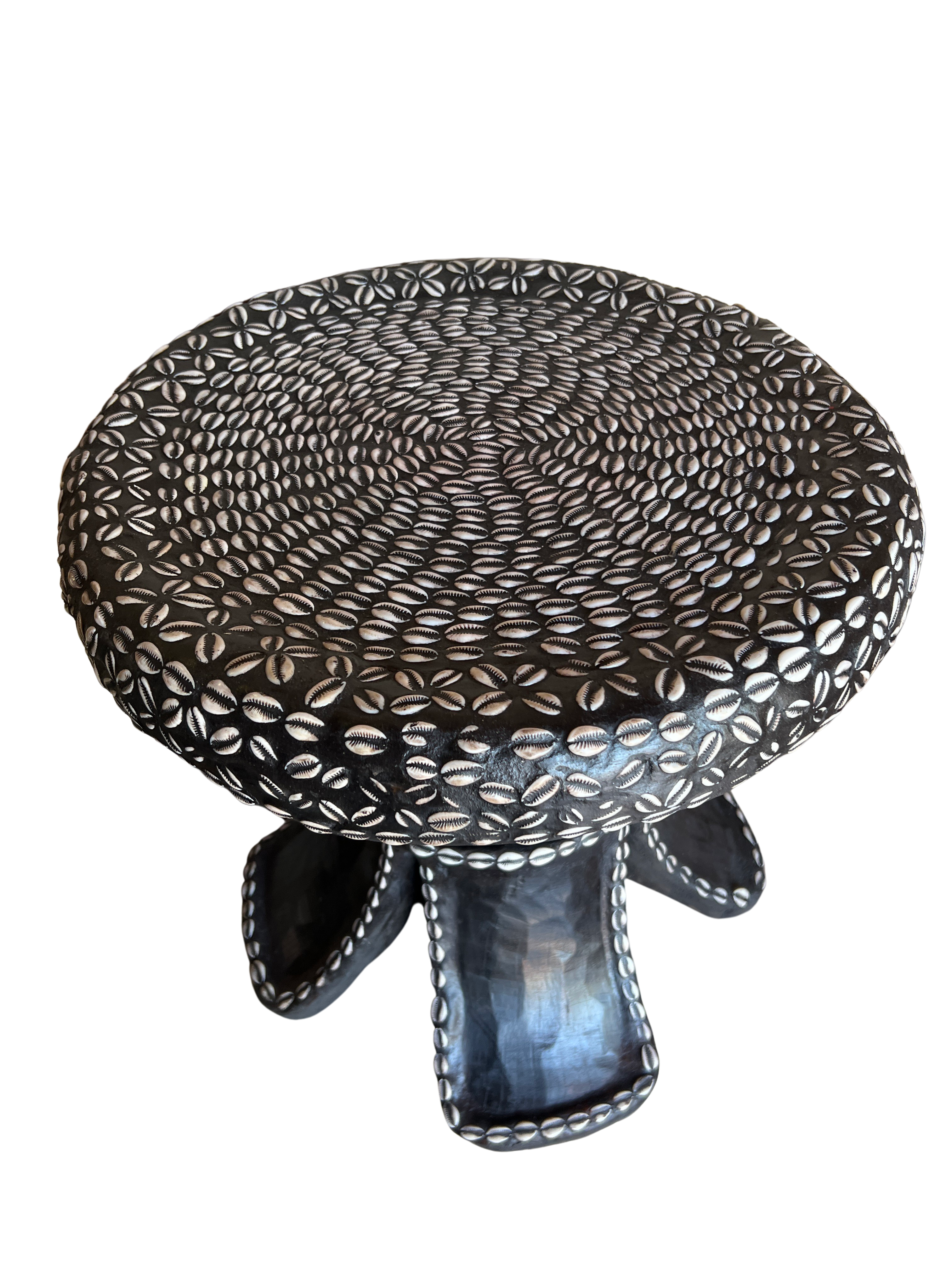 Bamileke Tribe Cowrie Table - Bamileke