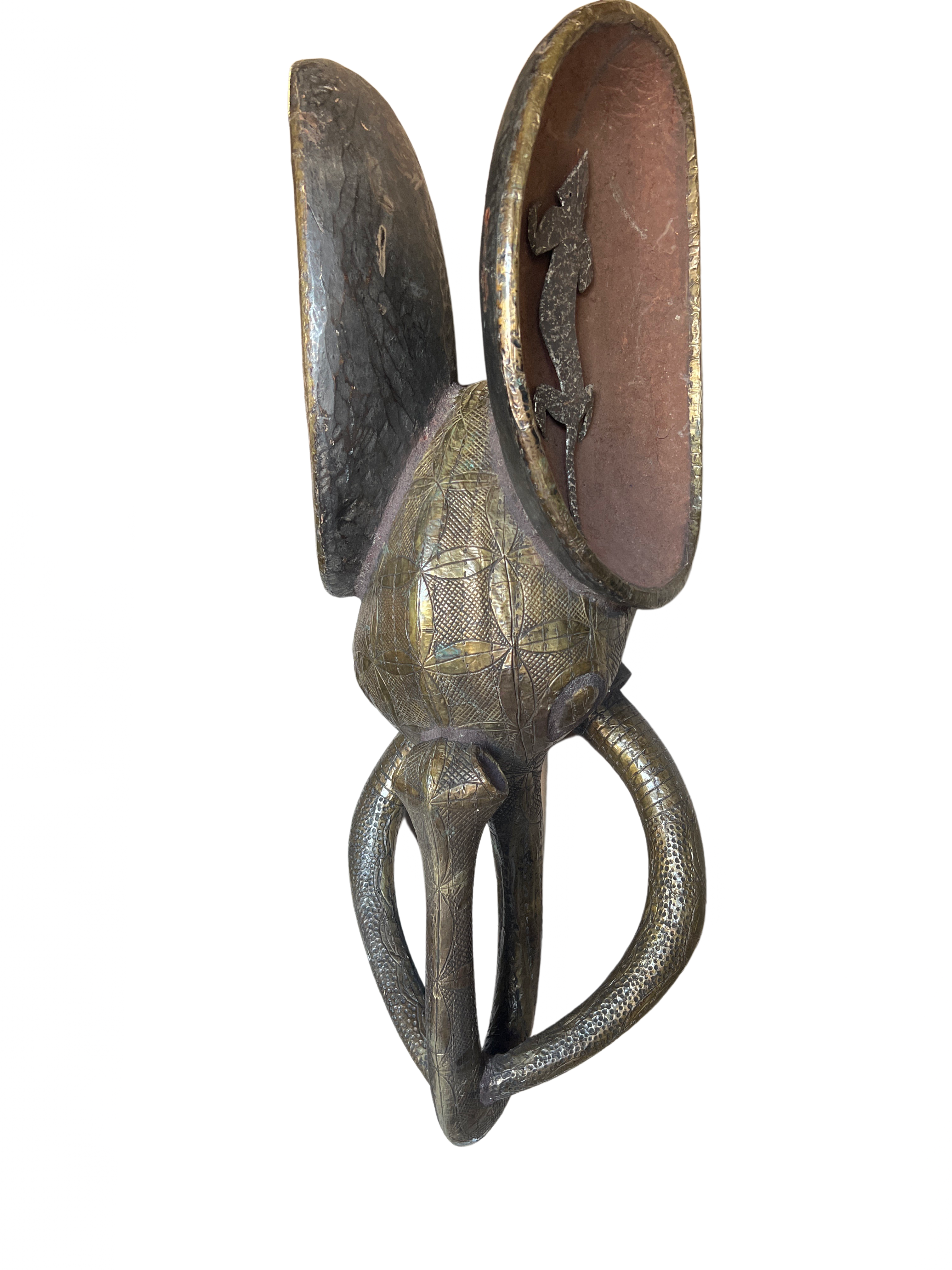 Babanki Tribe Bronze Elephant Mask - Babanki