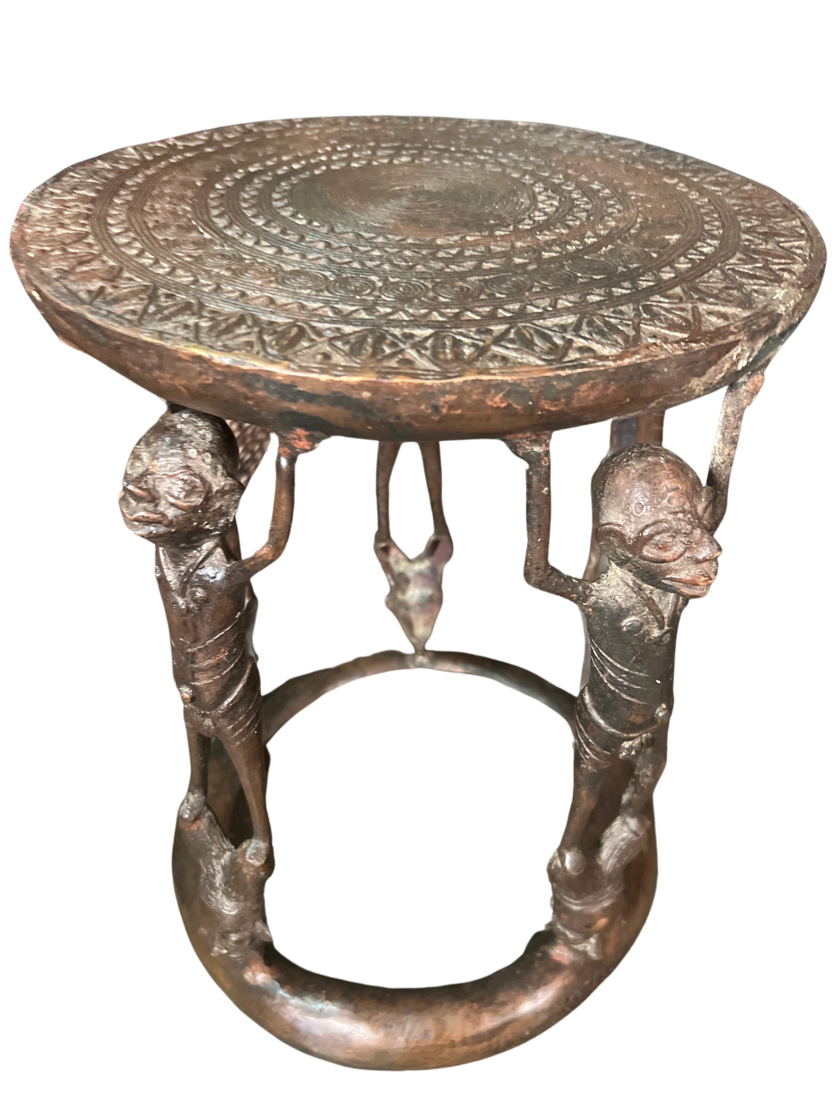 Bamoun Bronze Stool - Bamoun