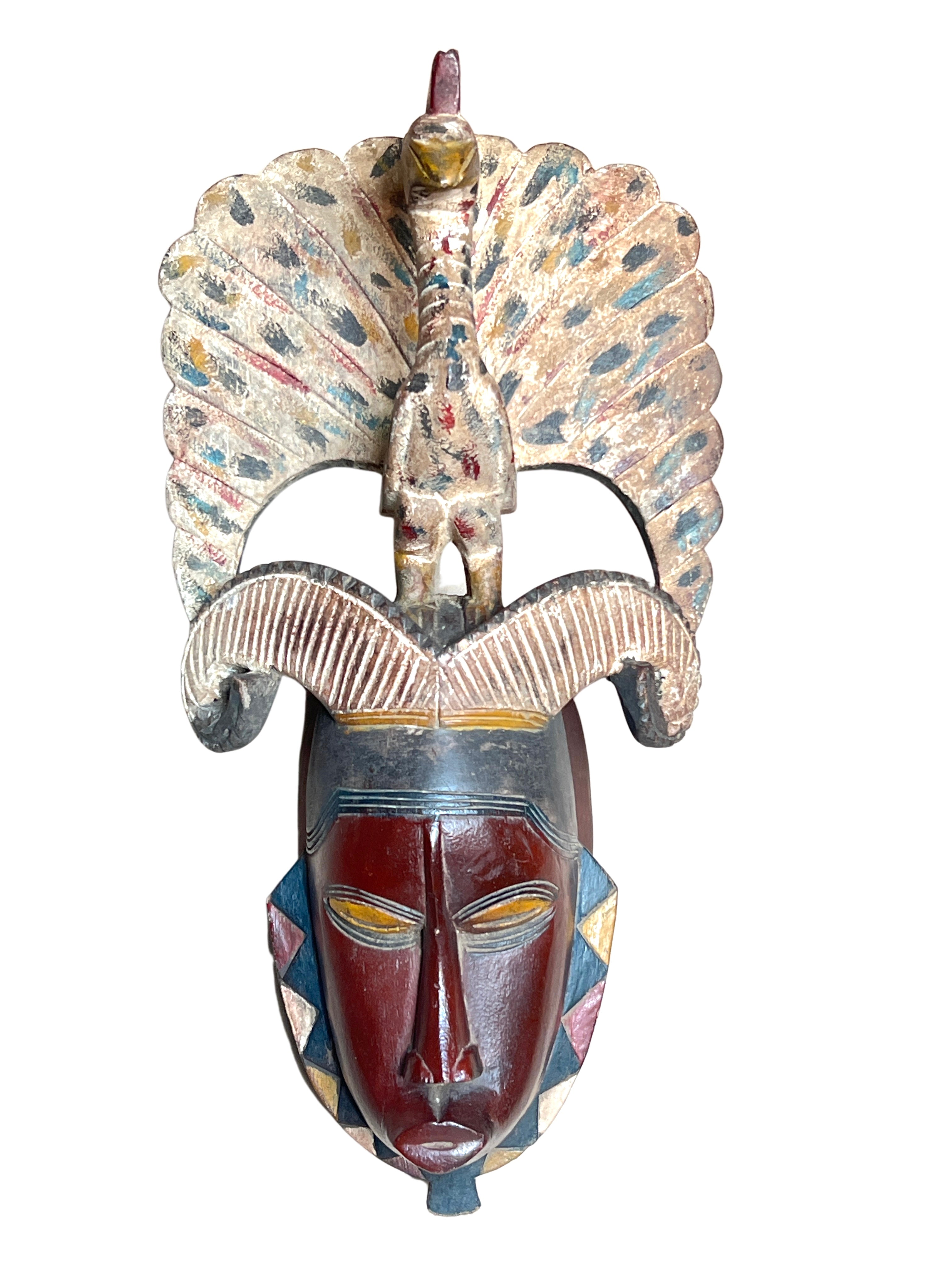 Baule Tribe Painted Mask