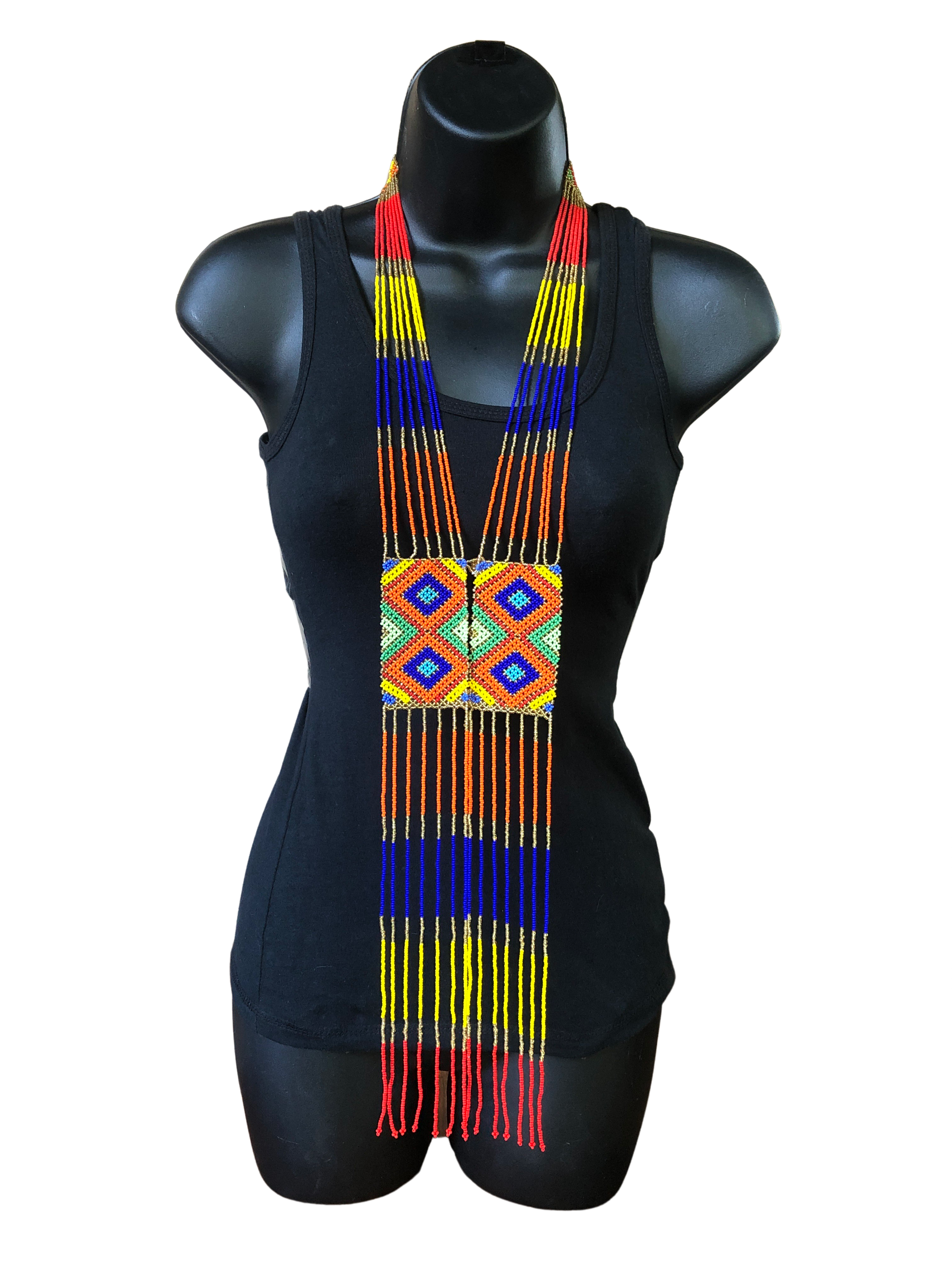 Zulu Long Beaded Necklace - Zulu