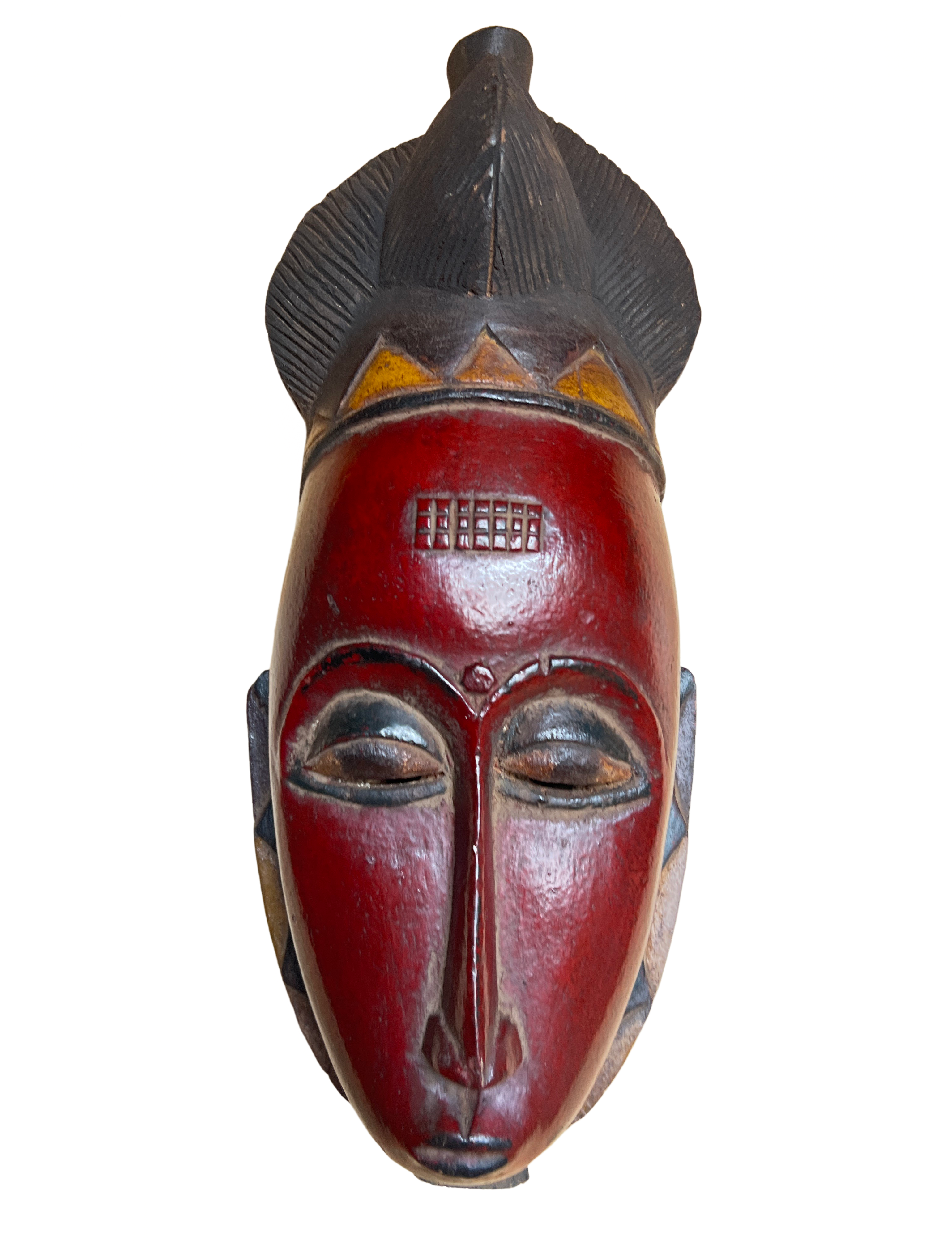 Baule Tribe Painted Mask