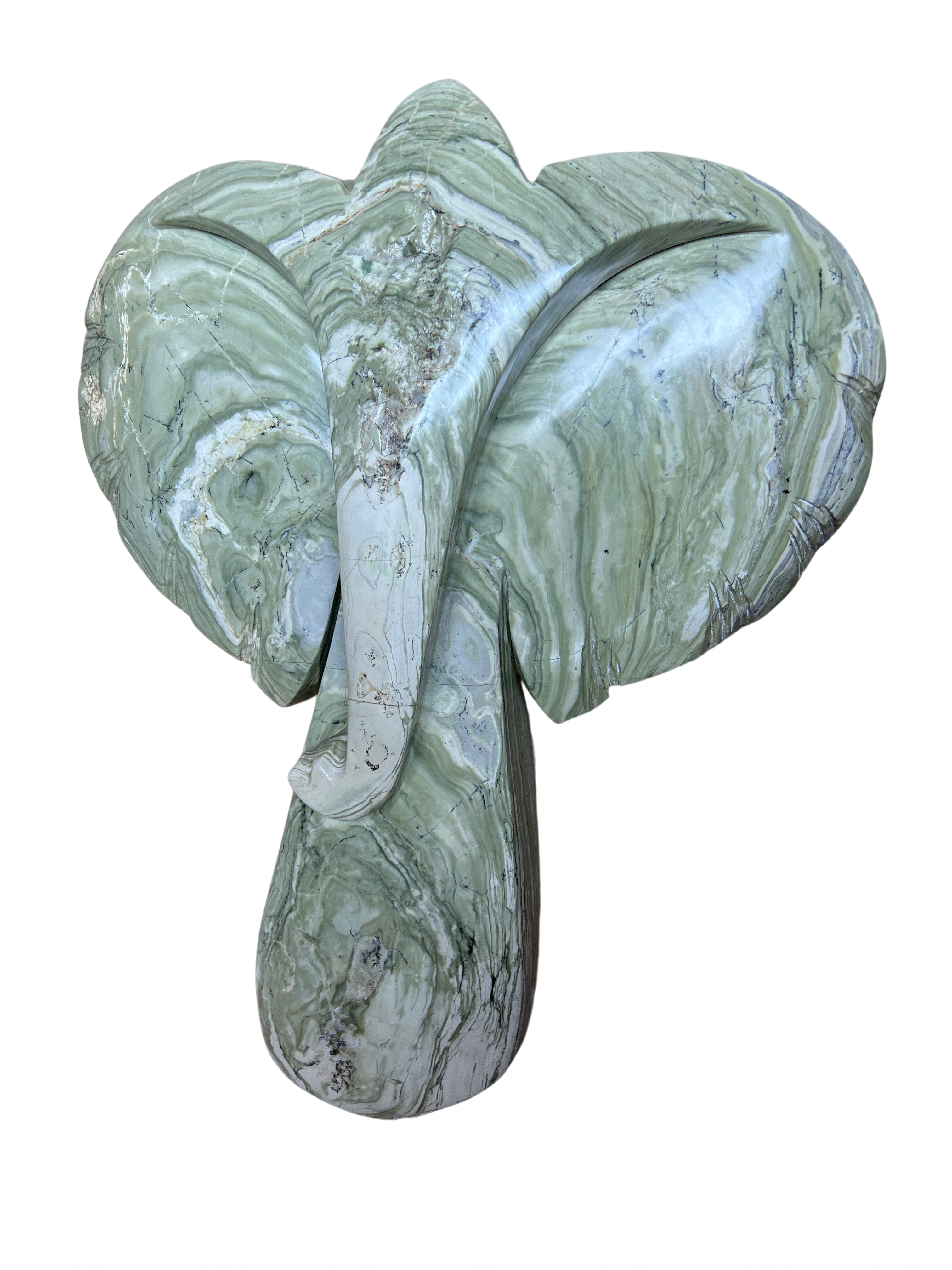 Shona Tribe Butter Jade Elephant - Shona