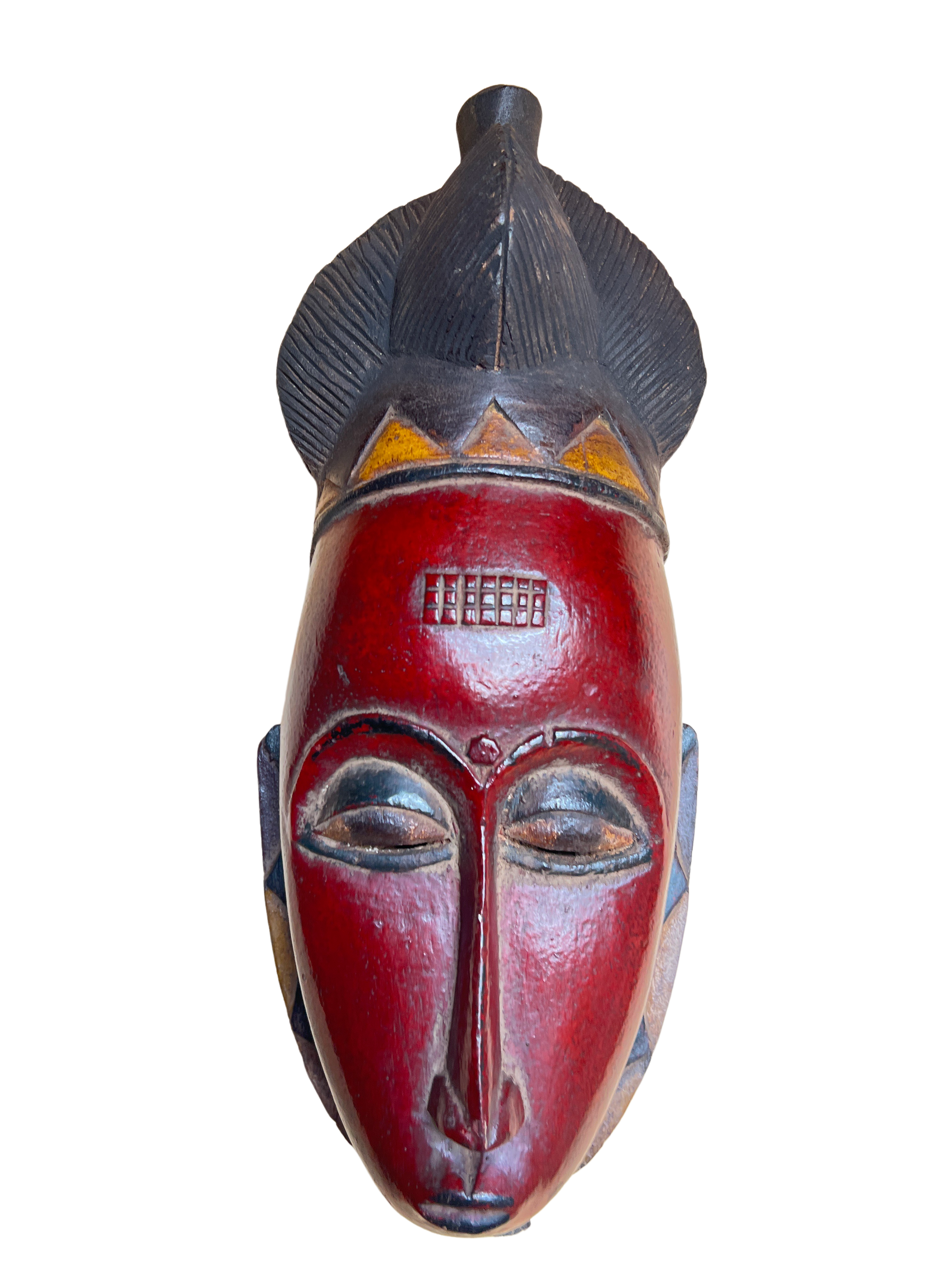 Baule Tribe Painted Mask