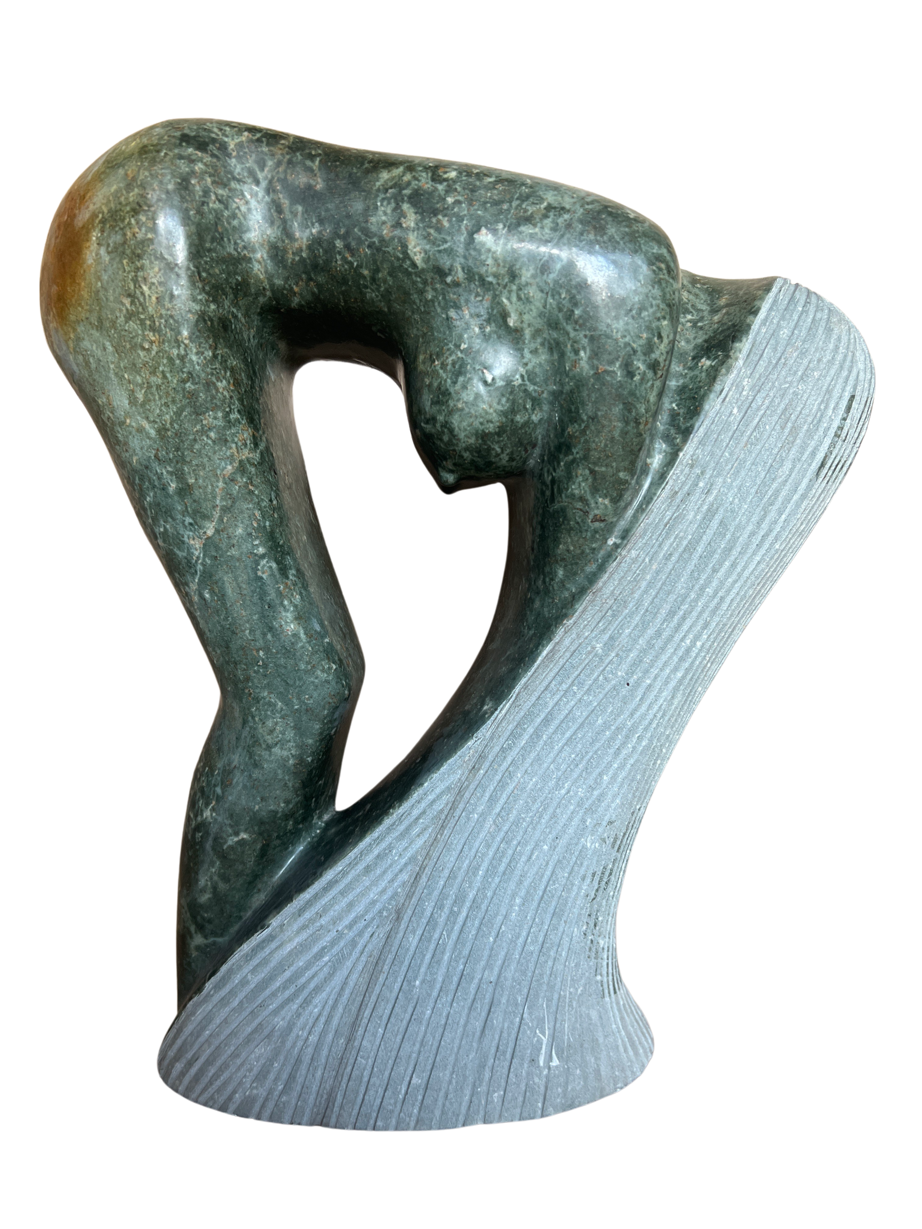 Shona Tribe Opal stone Bathing Lady - Shona