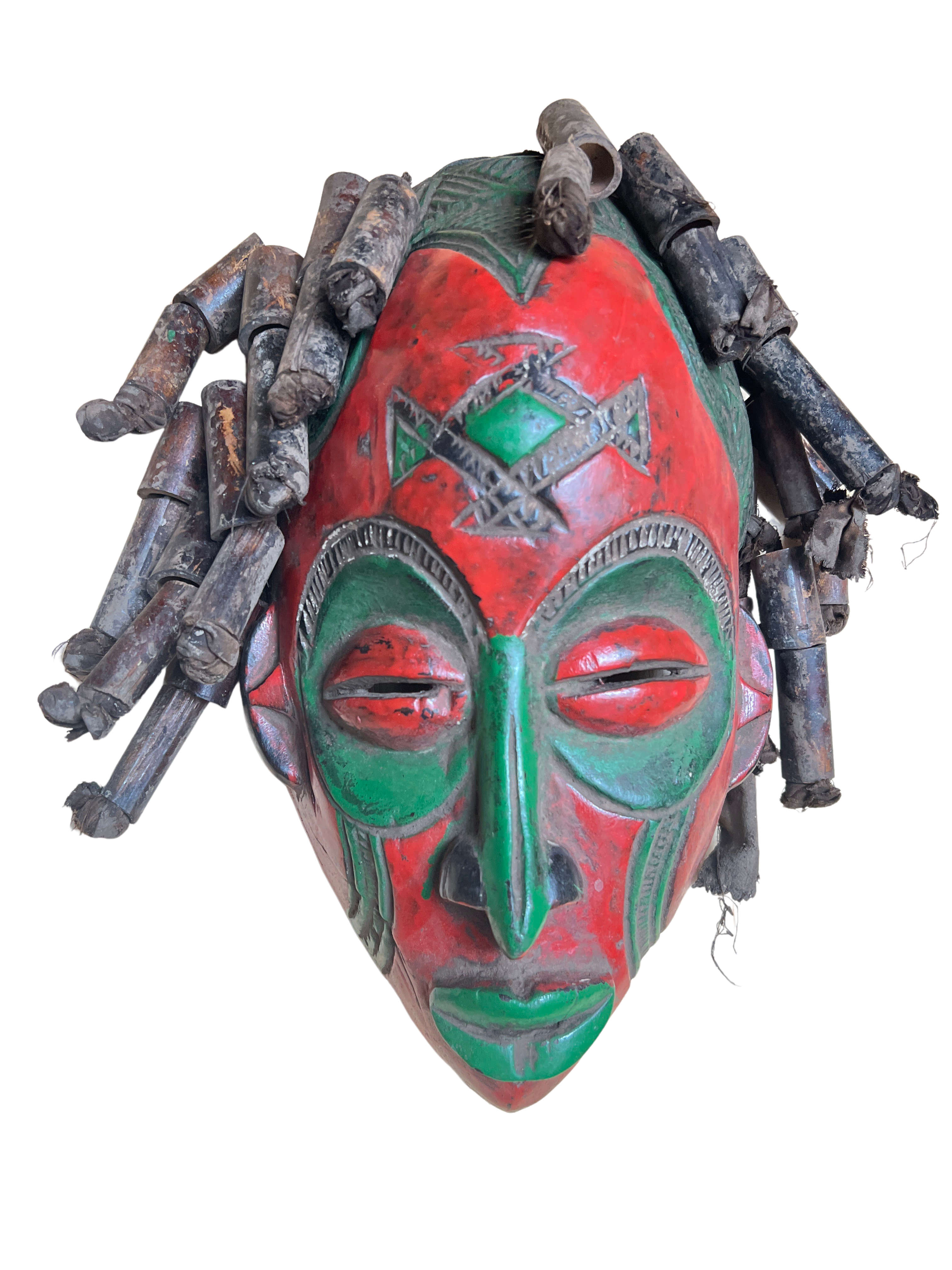 Chokwe Tribe Painted Mask - Chokwe