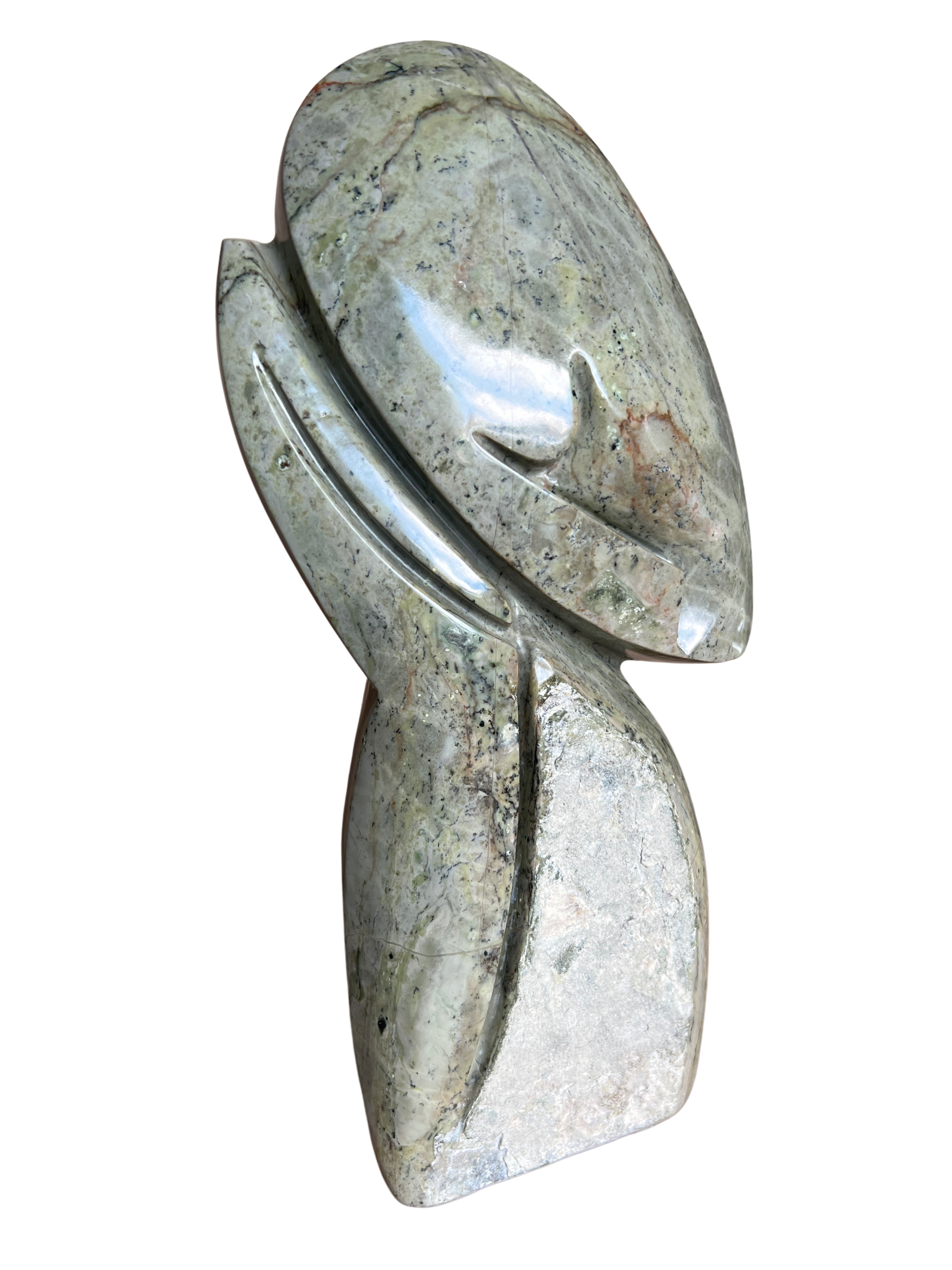 Shona Tribe Butterjade Thinker - Shona